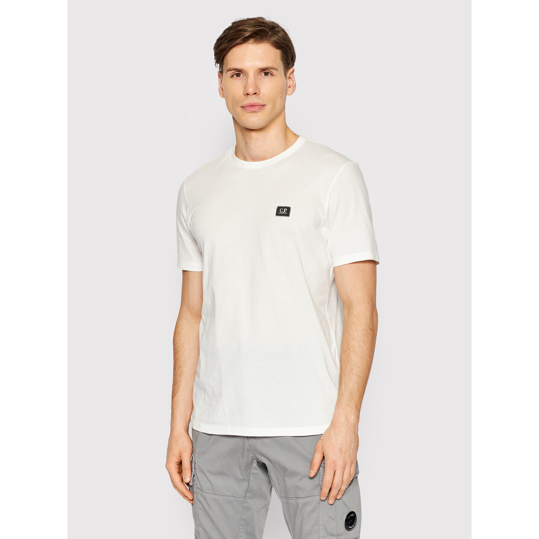 C.P. Company Тишърт 12CMTS045A 005100W Бял Regular Fit - Pepit.bg