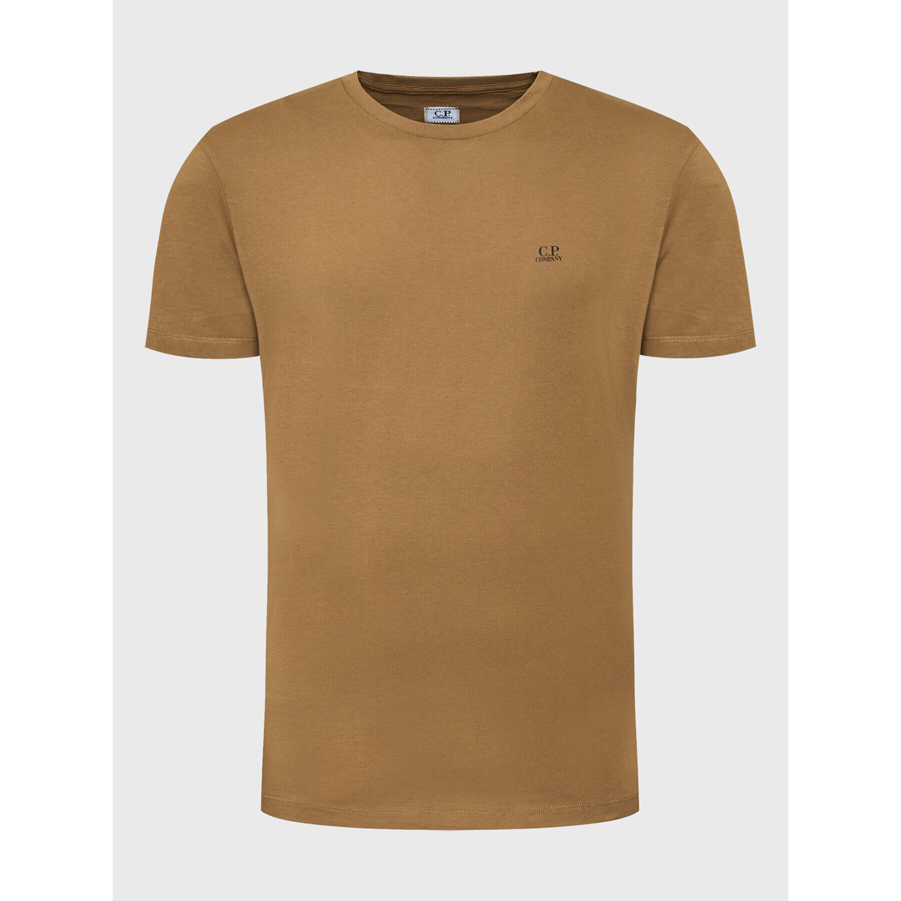 C.P. Company Тишърт 13CMTS044A 005100W Кафяв Regular Fit - Pepit.bg