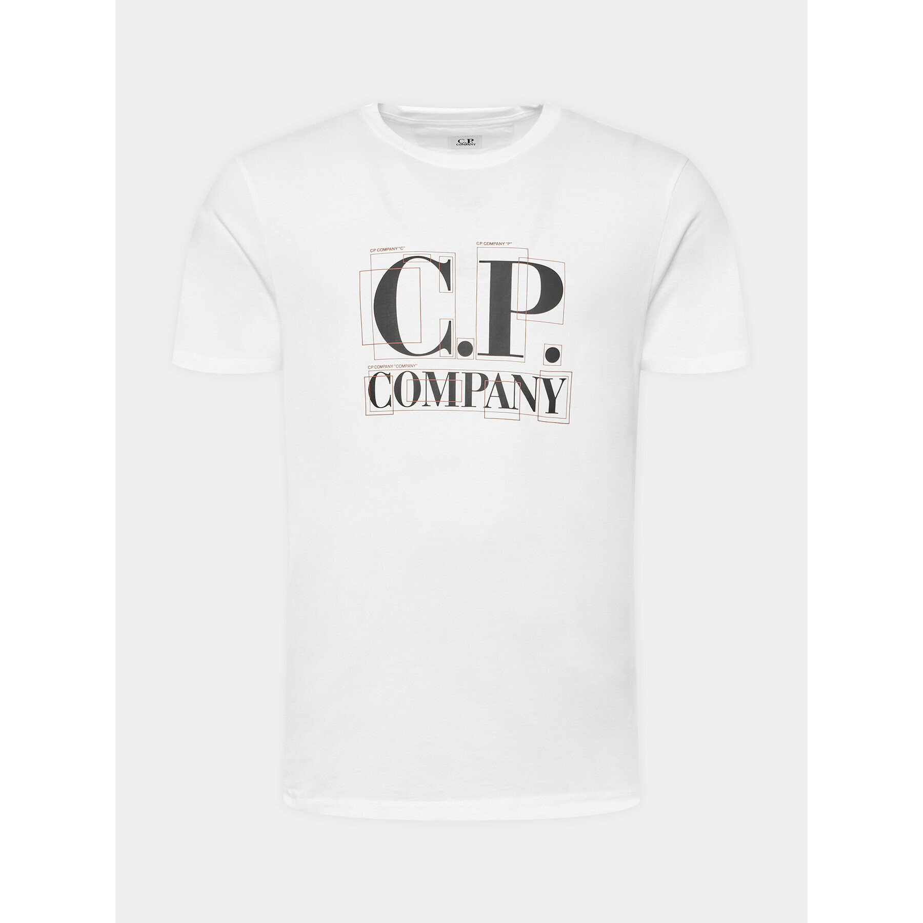 C.P. Company Тишърт 14CMTS189A 005100W Бял Regular Fit - Pepit.bg