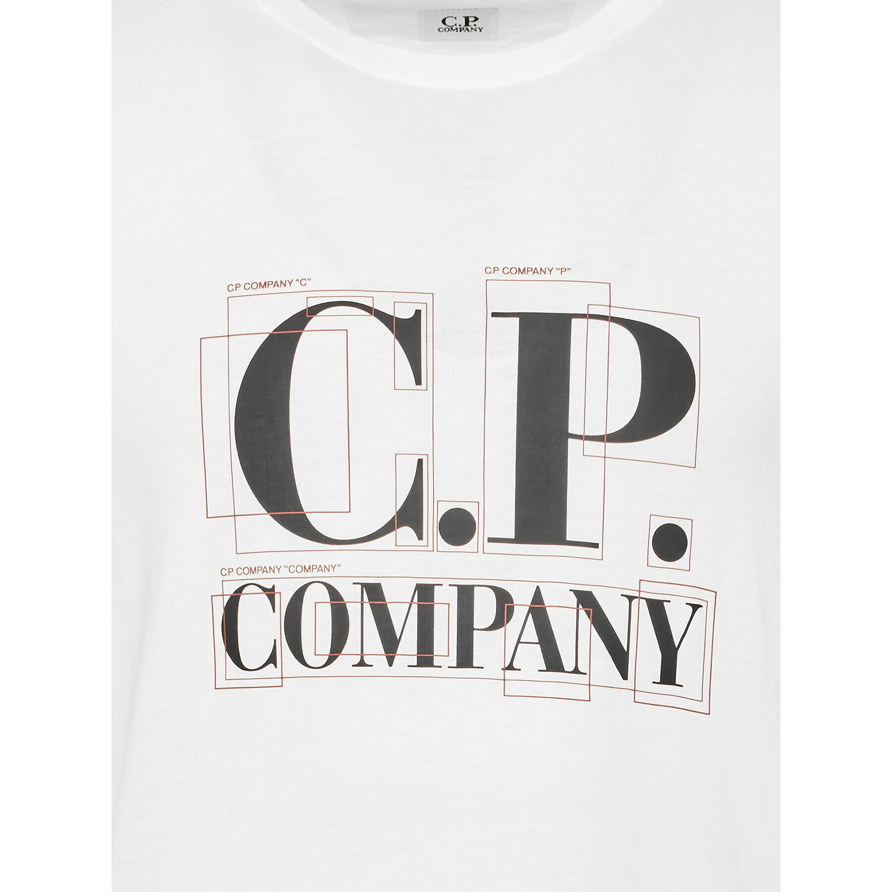 C.P. Company Тишърт 14CMTS189A 005100W Бял Regular Fit - Pepit.bg