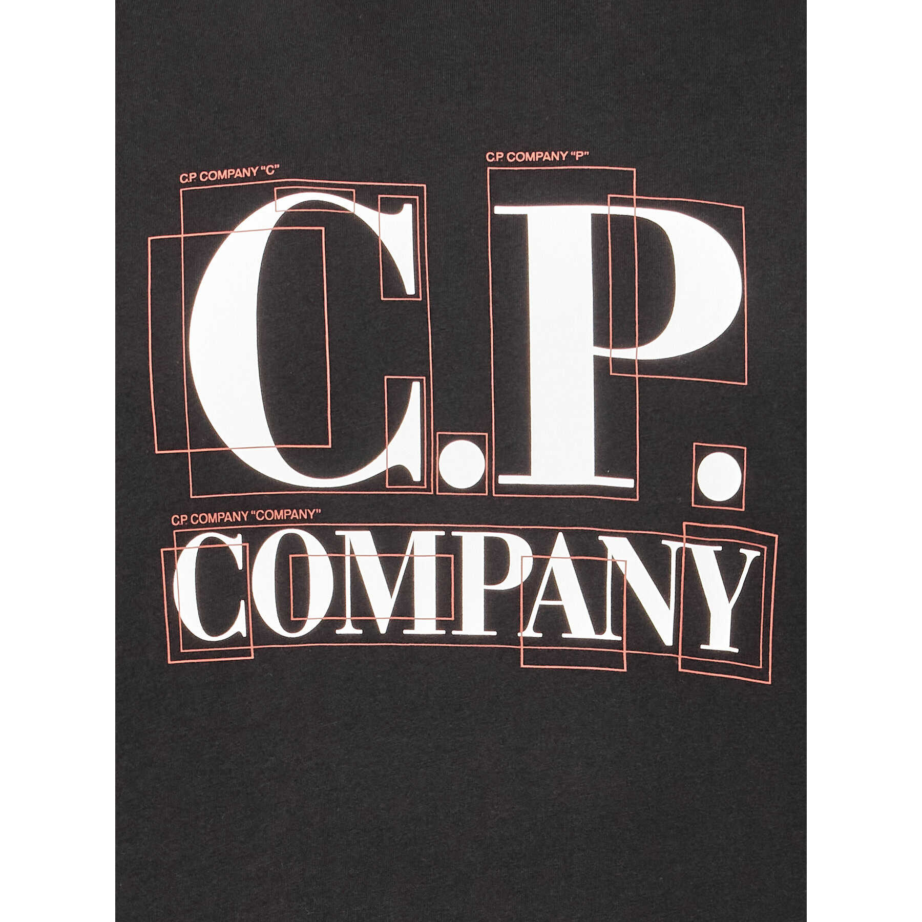 C.P. Company Тишърт 14CMTS189A 005100W Черен Regular Fit - Pepit.bg