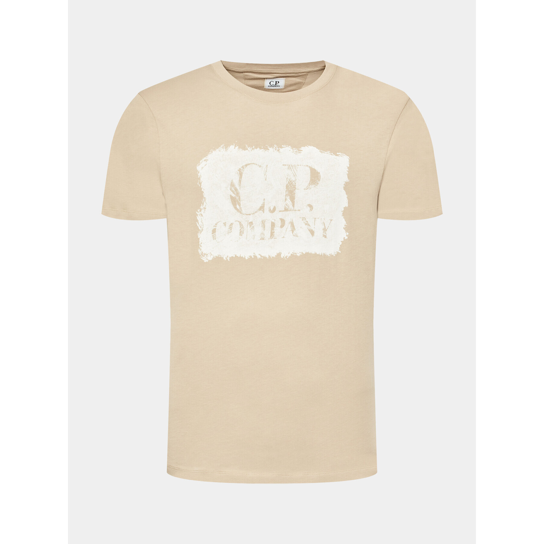 C.P. Company Тишърт 14CMTS192A 006011W Бежов Regular Fit - Pepit.bg