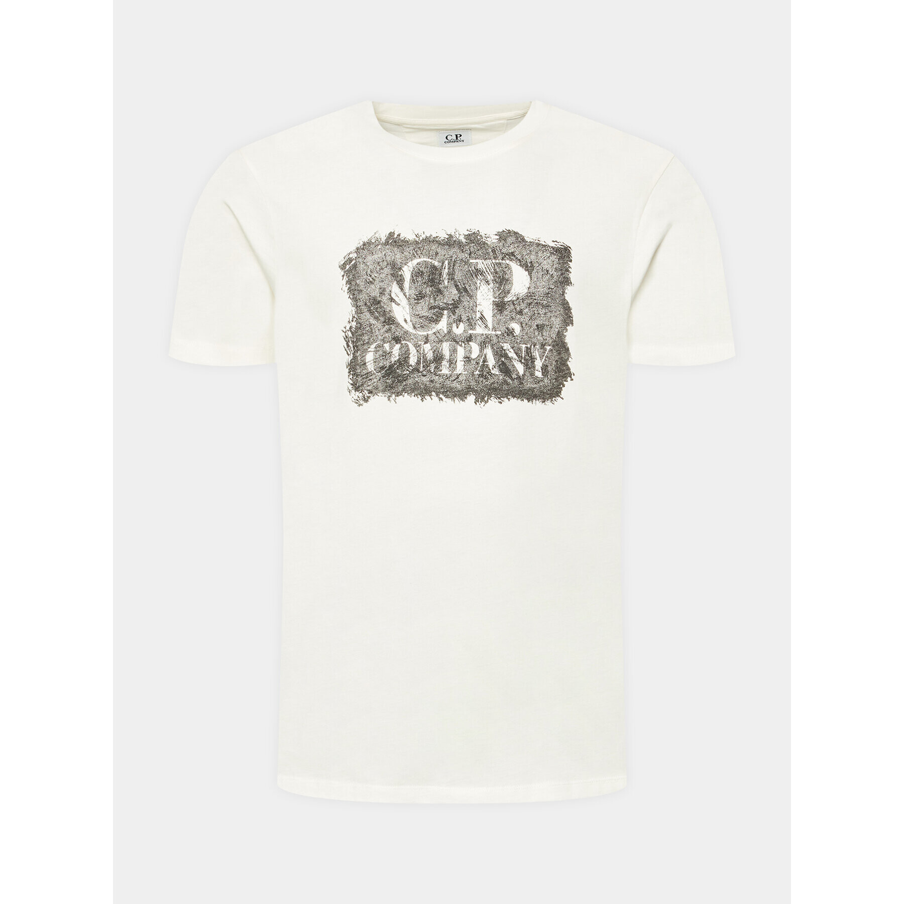 C.P. Company Тишърт 14CMTS192A 006011W Бял Regular Fit - Pepit.bg