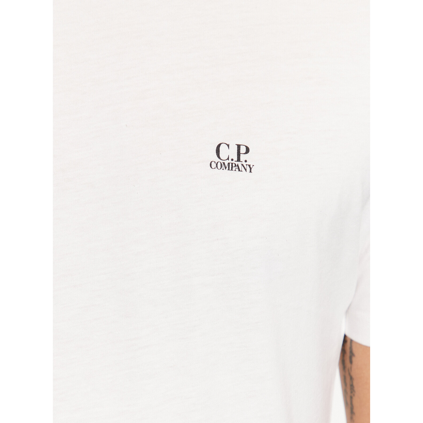 C.P. Company Тишърт 15CMTS044A 005100W Екрю Regular Fit - Pepit.bg