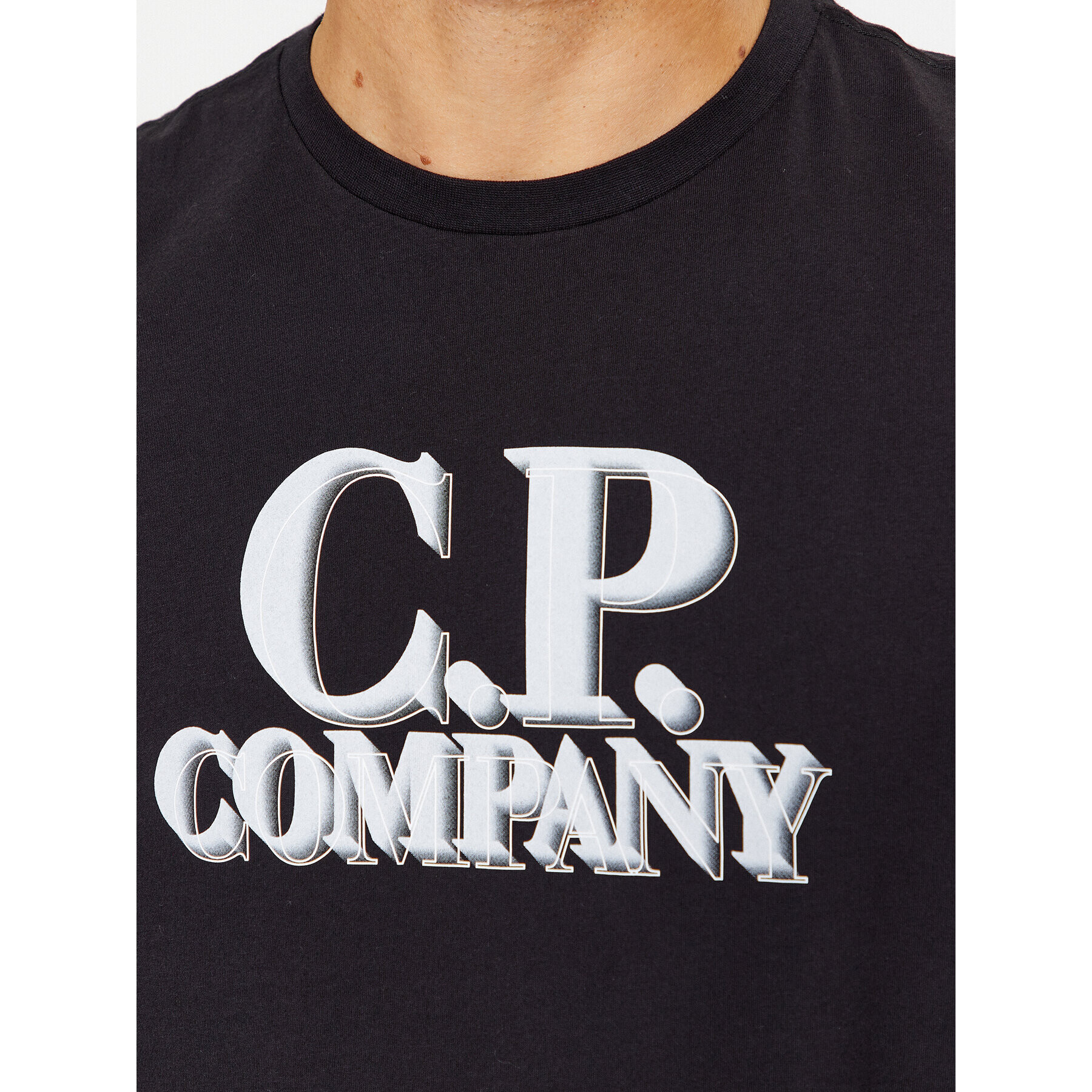 C.P. Company Тишърт 15CMTS238A 005100W Черен Regular Fit - Pepit.bg