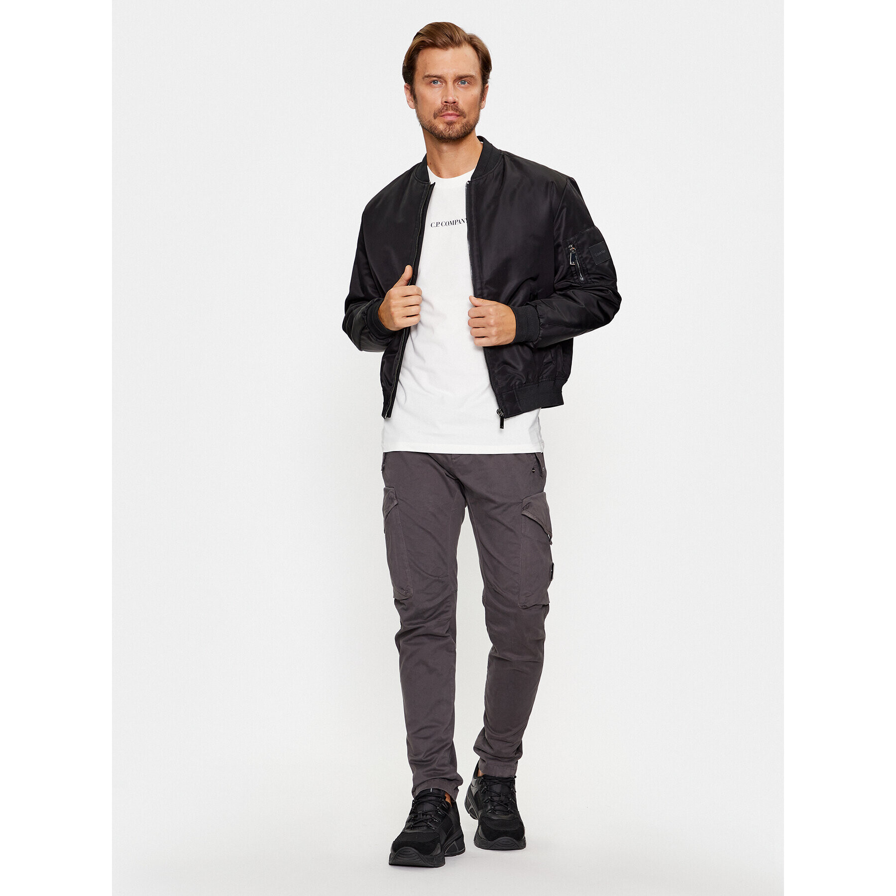 C.P. Company Тишърт 15CMTS243A006586W Бял Regular Fit - Pepit.bg