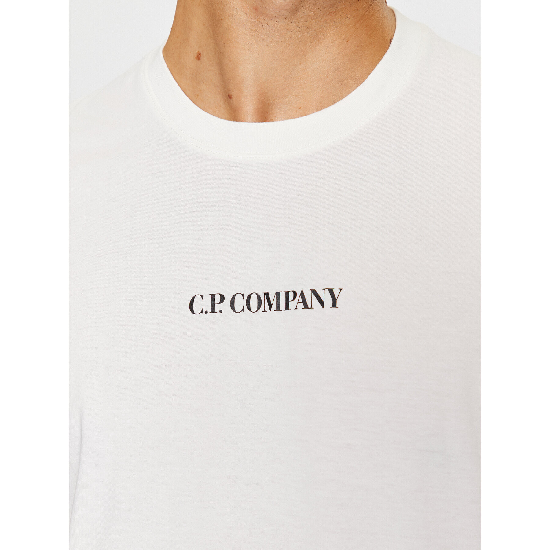 C.P. Company Тишърт 15CMTS243A006586W Бял Regular Fit - Pepit.bg