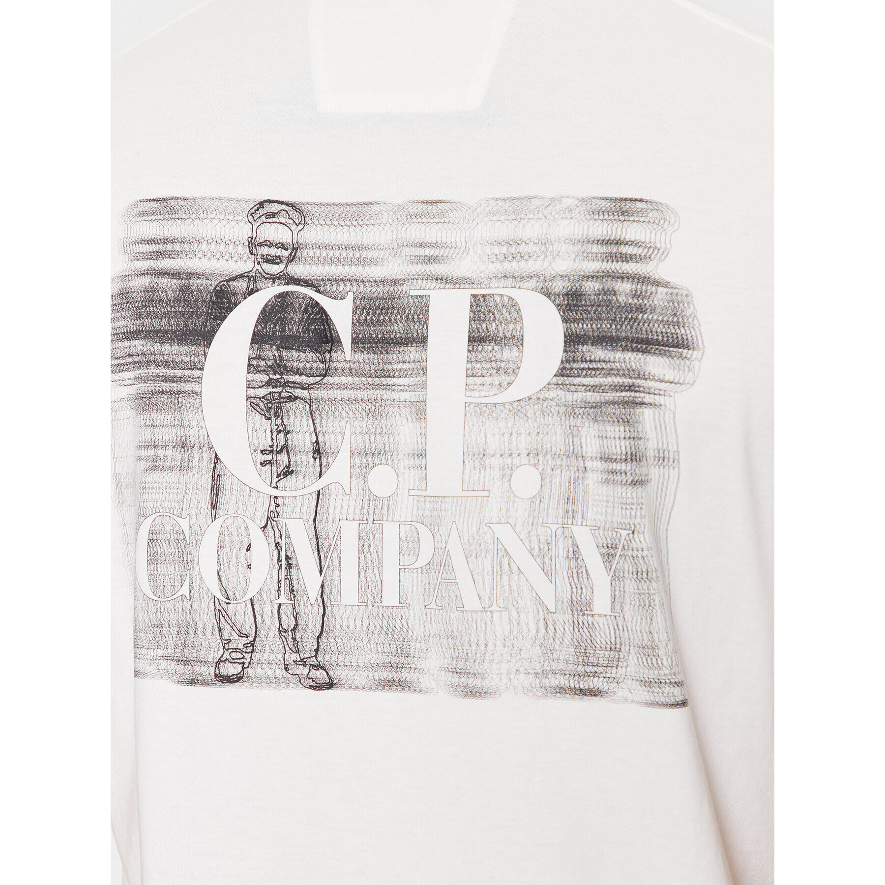 C.P. Company Тишърт 15CMTS243A006586W Бял Regular Fit - Pepit.bg