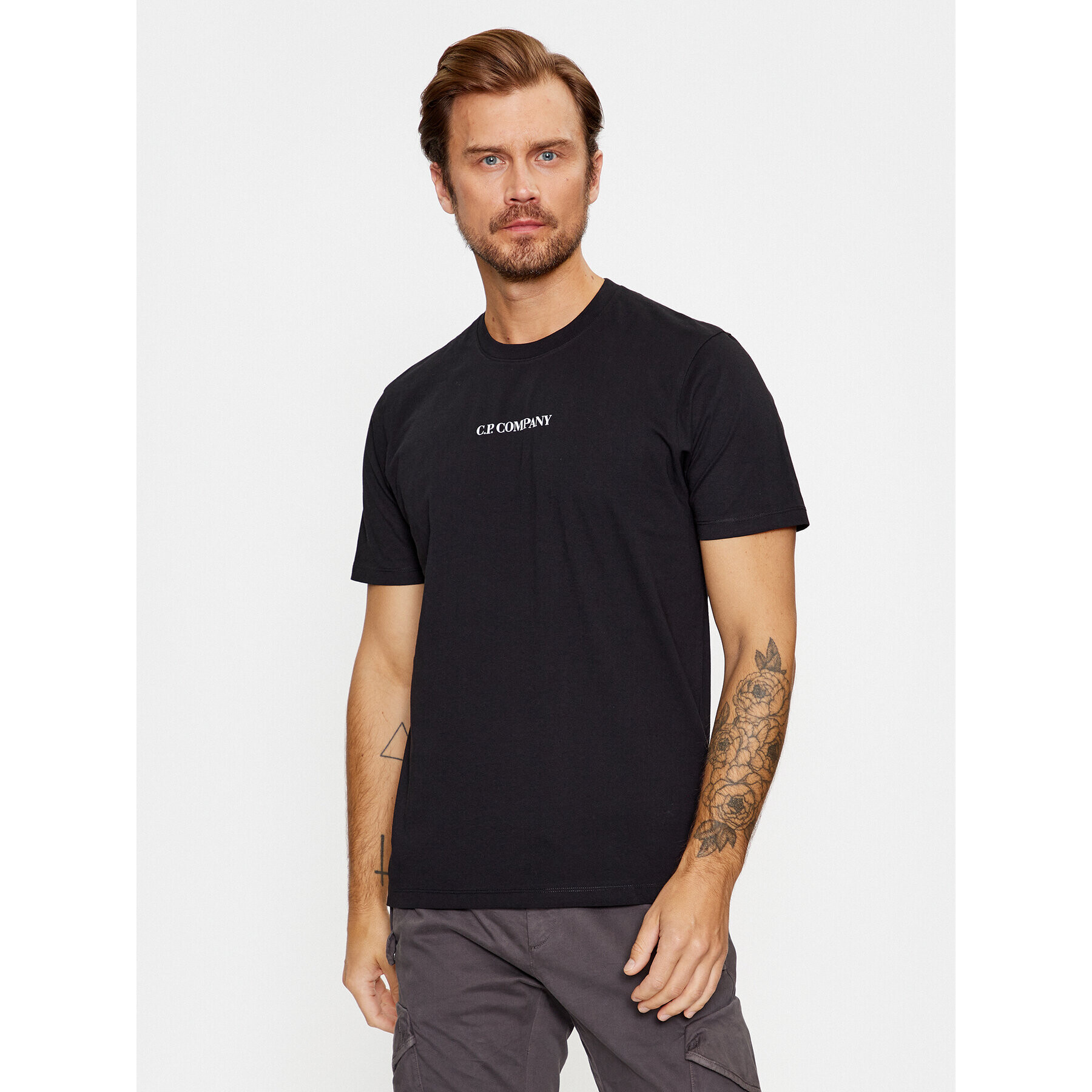 C.P. Company Тишърт 15CMTS243A006586W Черен Regular Fit - Pepit.bg