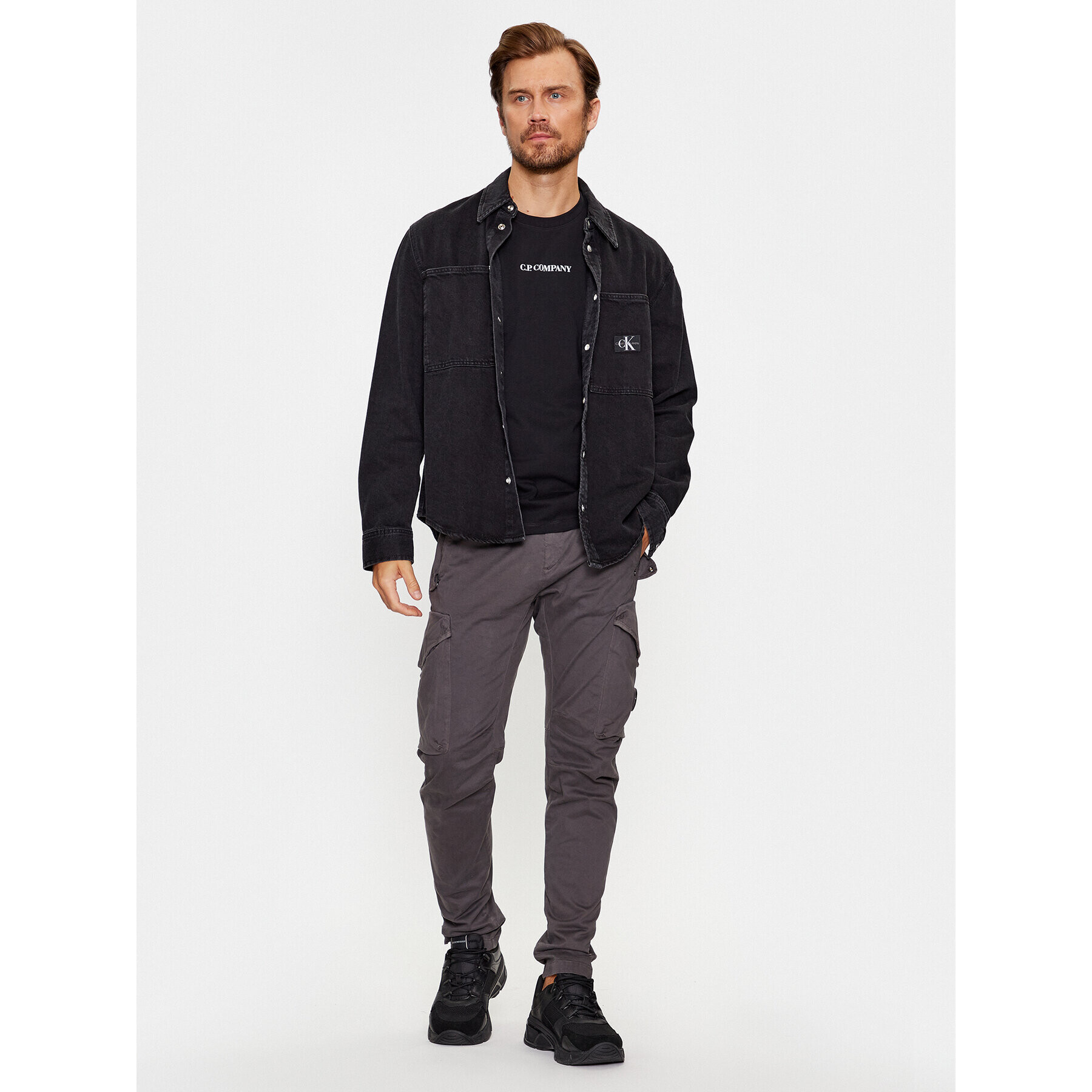 C.P. Company Тишърт 15CMTS243A006586W Черен Regular Fit - Pepit.bg