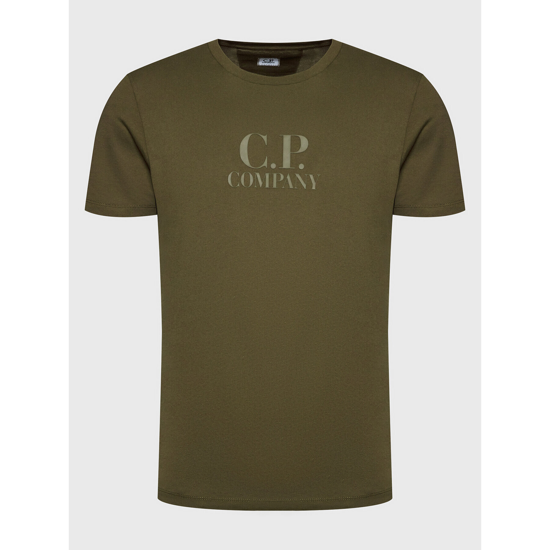 C.P. Company Тишърт 30/1 13CMTS119A 005100W Зелен Regular Fit - Pepit.bg