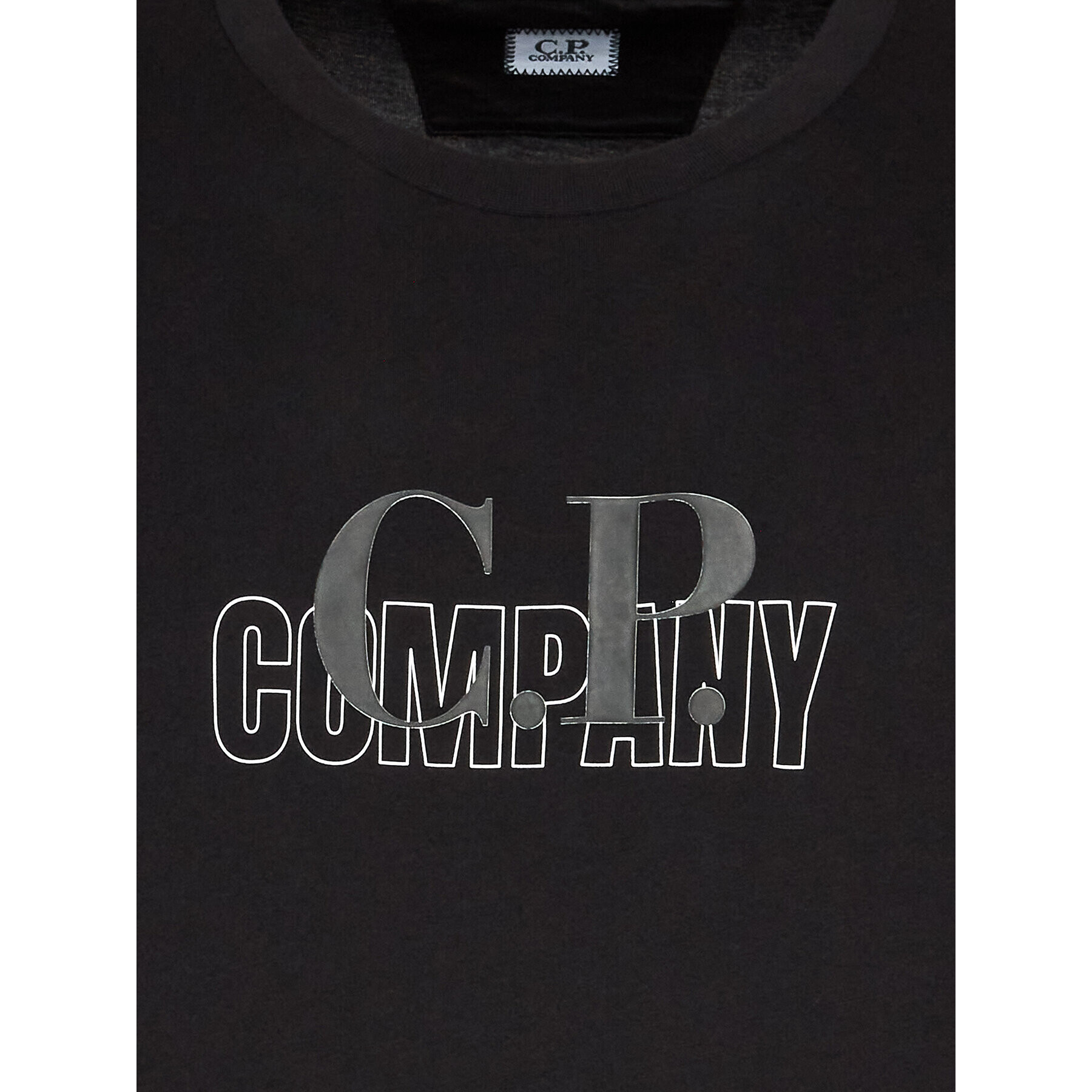 C.P. Company Тишърт Graphic Logo 13CMTS143A 005100W Черен Regular Fit - Pepit.bg