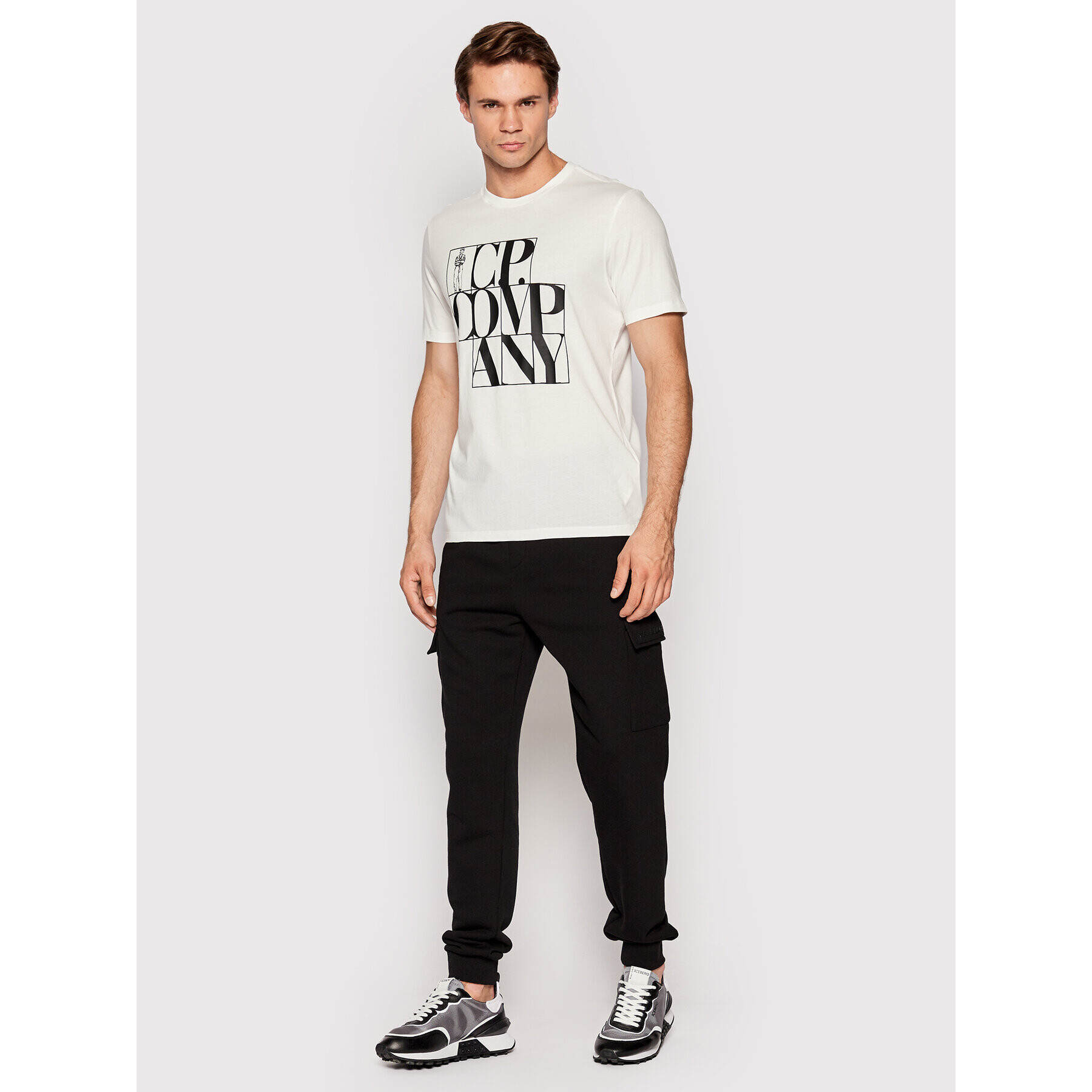 C.P. Company Тишърт Sailor 12CMTS049A 005100W Бял Regular Fit - Pepit.bg