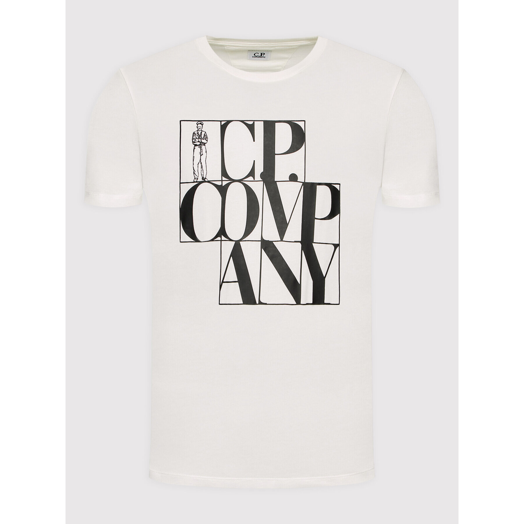 C.P. Company Тишърт Sailor 12CMTS049A 005100W Бял Regular Fit - Pepit.bg