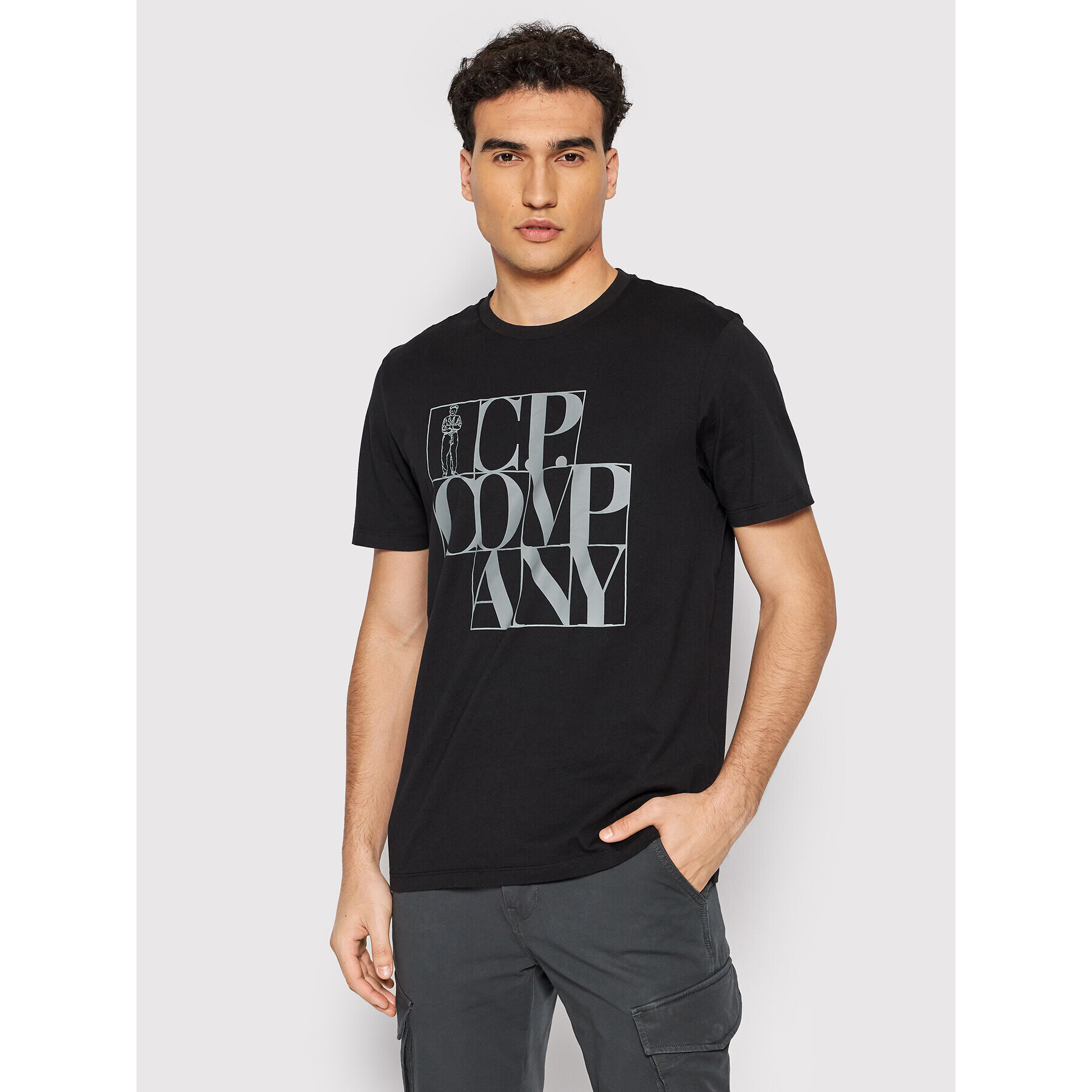 C.P. Company Тишърт Sailor 12CMTS049A 005100W Черен Regular Fit - Pepit.bg