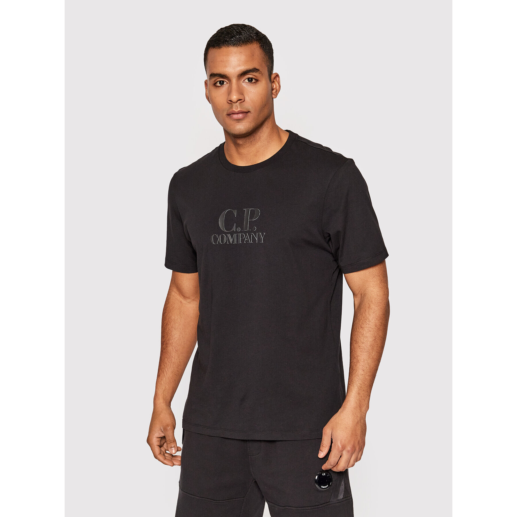C.P. Company Тишърт Tonal 12CMTS119A 005100W Черен Regular Fit - Pepit.bg