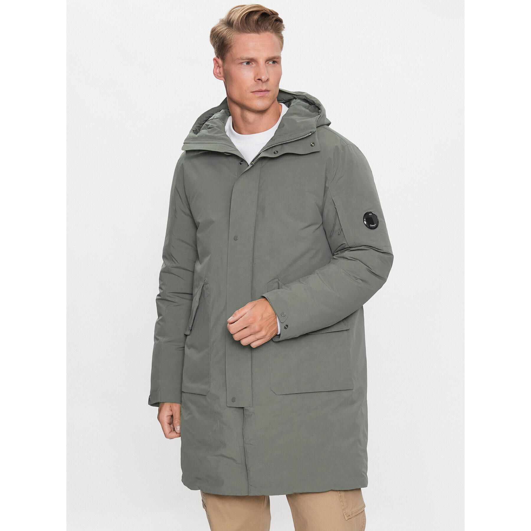 C.P. Company Зимно яке Micro-M 13CMOW167 A006355A Зелен Regular Fit - Pepit.bg