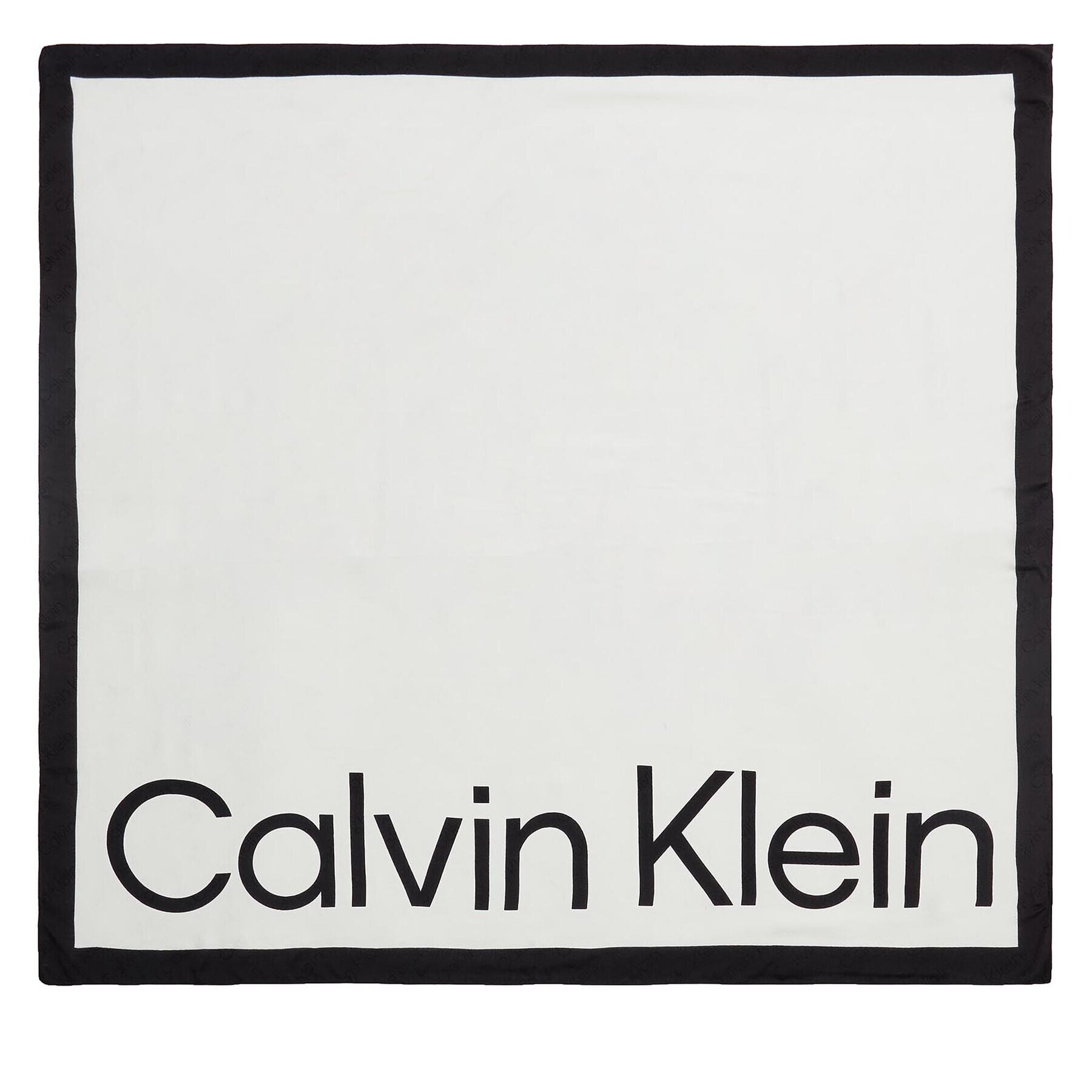 Calvin Klein Бандана Aop Logo Jaquard Scarf 130X130 K60K611125 Екрю - Pepit.bg