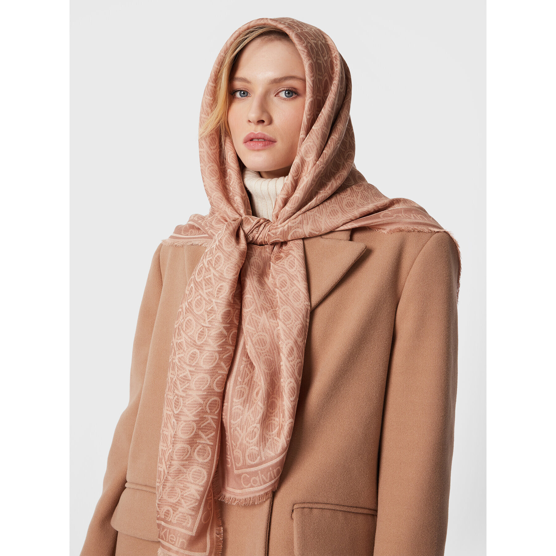Calvin Klein Бандана Monogram K60K608779 Бежов - Pepit.bg