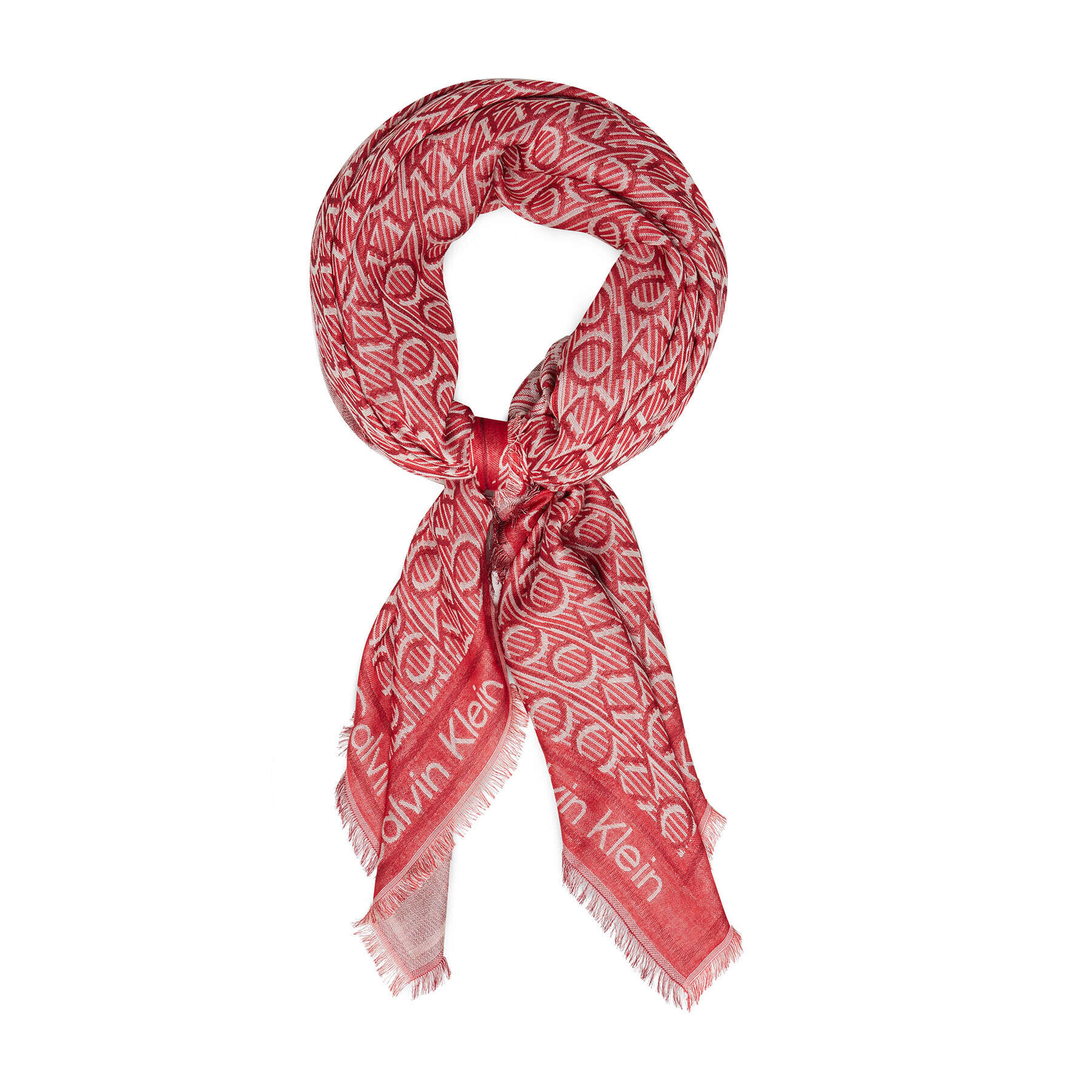 Calvin Klein Бандана Scarf Mono Jacquard Pr K60K606843 Червен - Pepit.bg