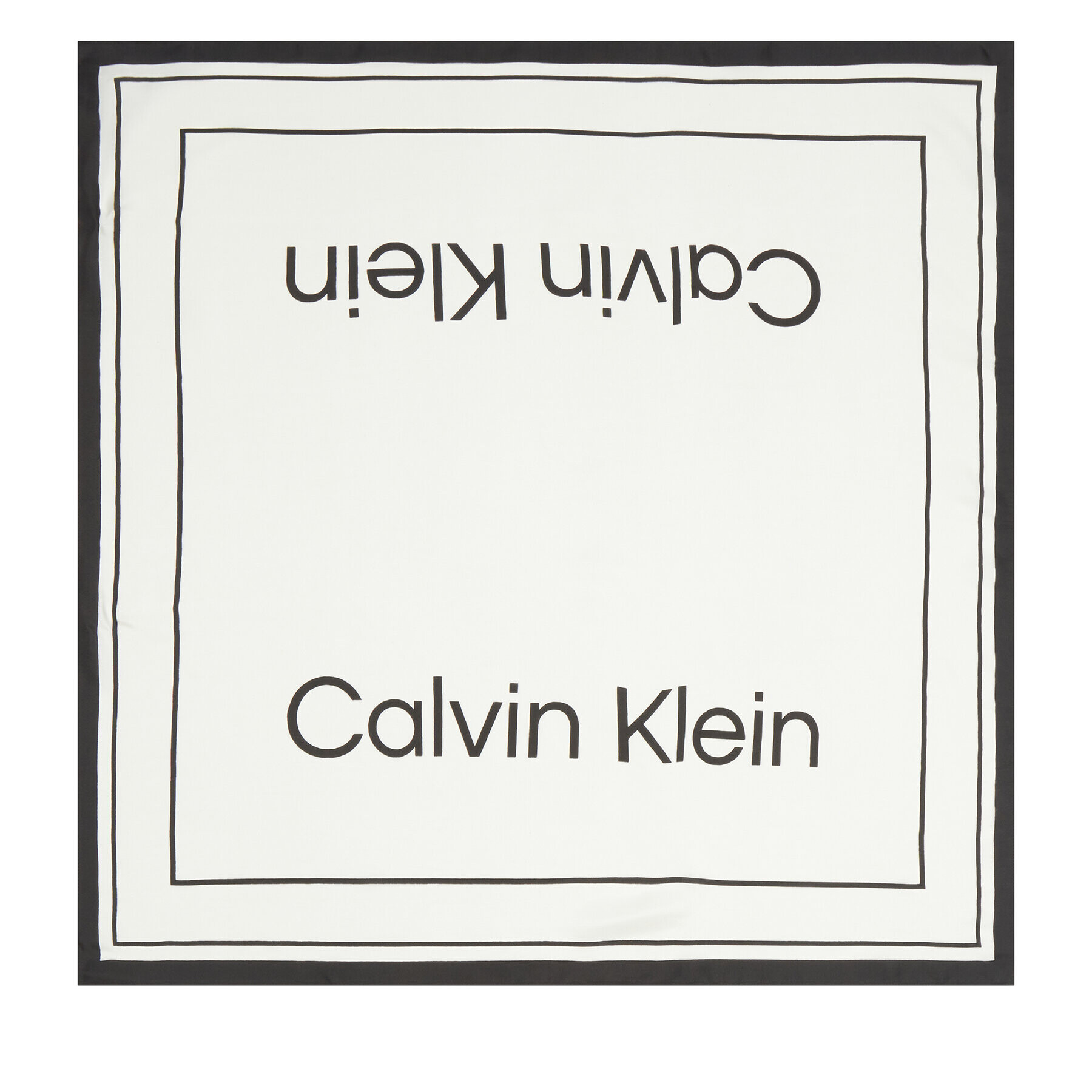 Calvin Klein Бандана Silk Logo Bandana 70X70 K60K611459 Екрю - Pepit.bg