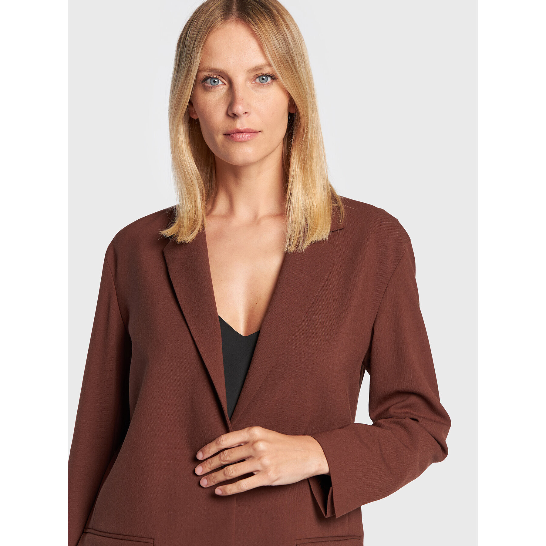 Calvin Klein Блейзър K20K203644 Кафяв Regular Fit - Pepit.bg