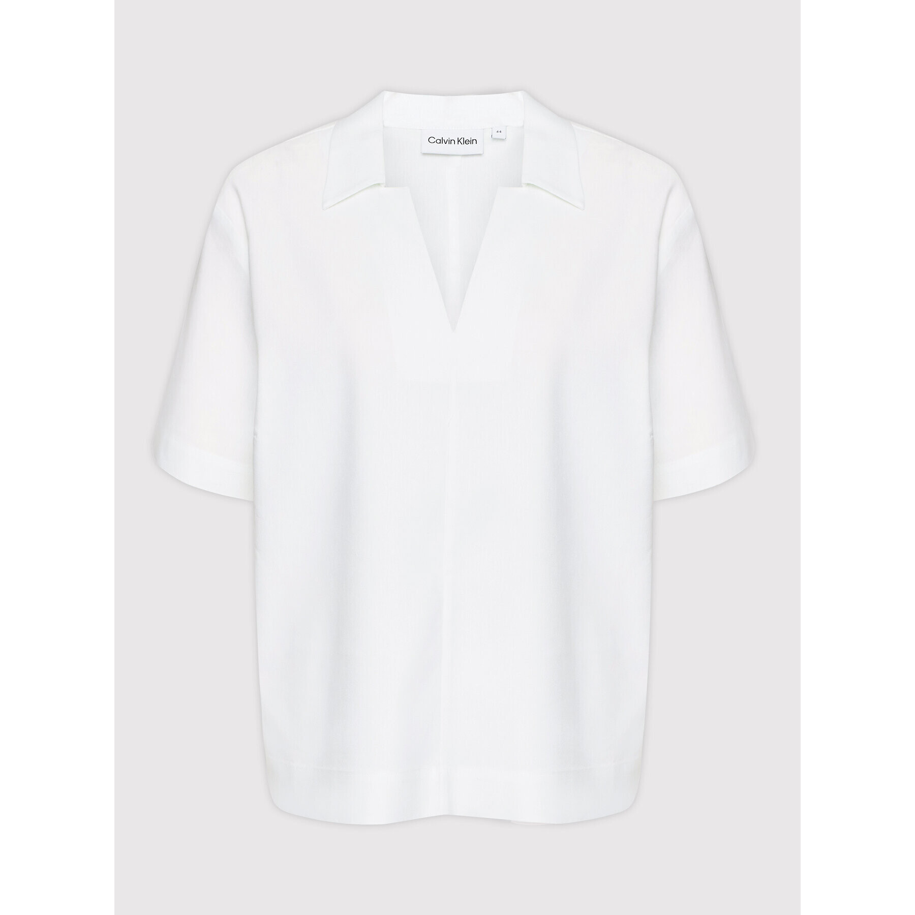 Calvin Klein Блуза Inclusive K20K204392 Бял Relaxed Fit - Pepit.bg