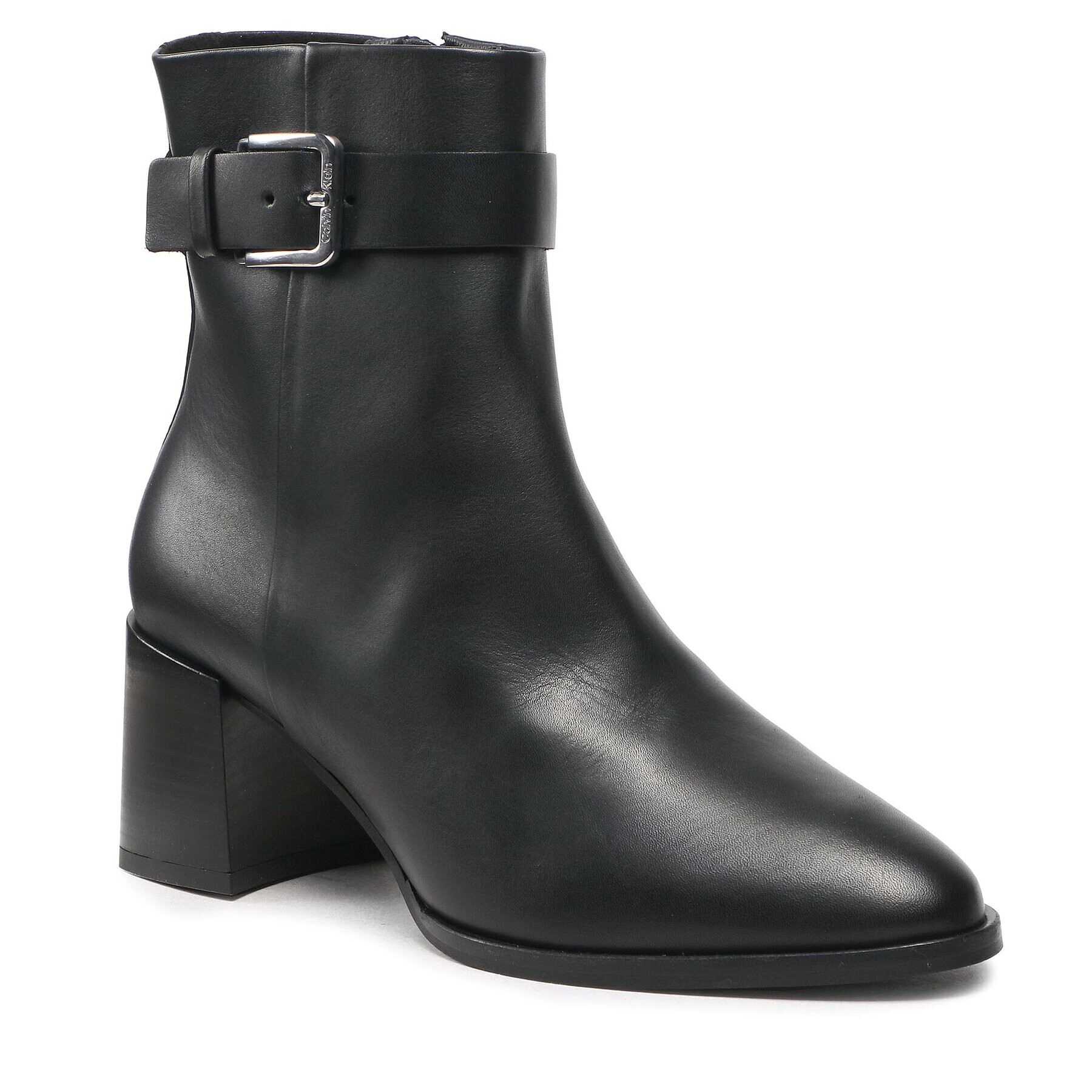 Calvin Klein Боти Almond Ankle Boot W Hw 55-Lth HW0HW01247 Черен - Pepit.bg