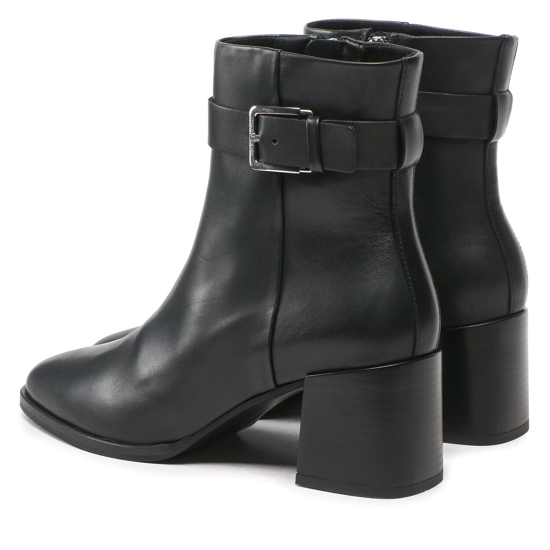 Calvin Klein Боти Almond Ankle Boot W Hw 55-Lth HW0HW01247 Черен - Pepit.bg