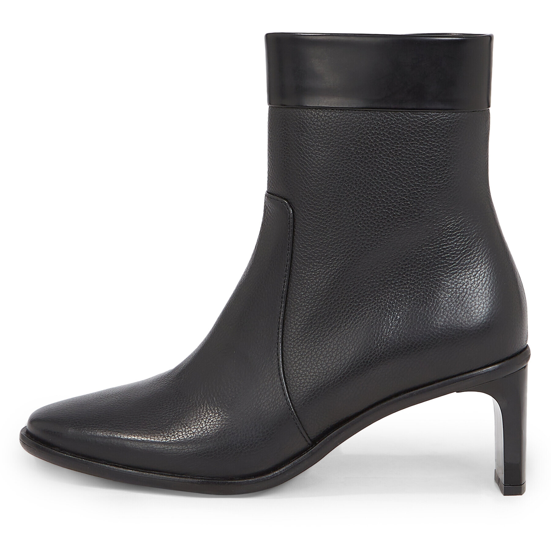 Calvin Klein Боти Curved Stil Ankle Boot 55 HW0HW01889 Черен - Pepit.bg