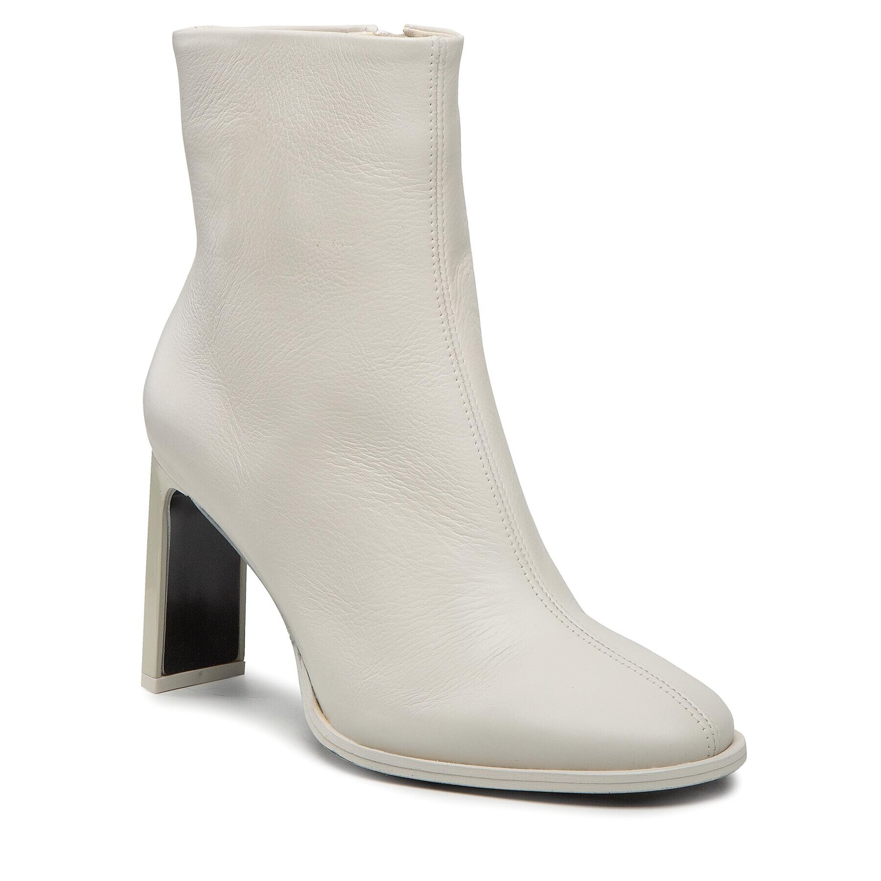 Calvin Klein Боти Curved Stil Ankle Boot 80 HW0HW01240 Бежов - Pepit.bg