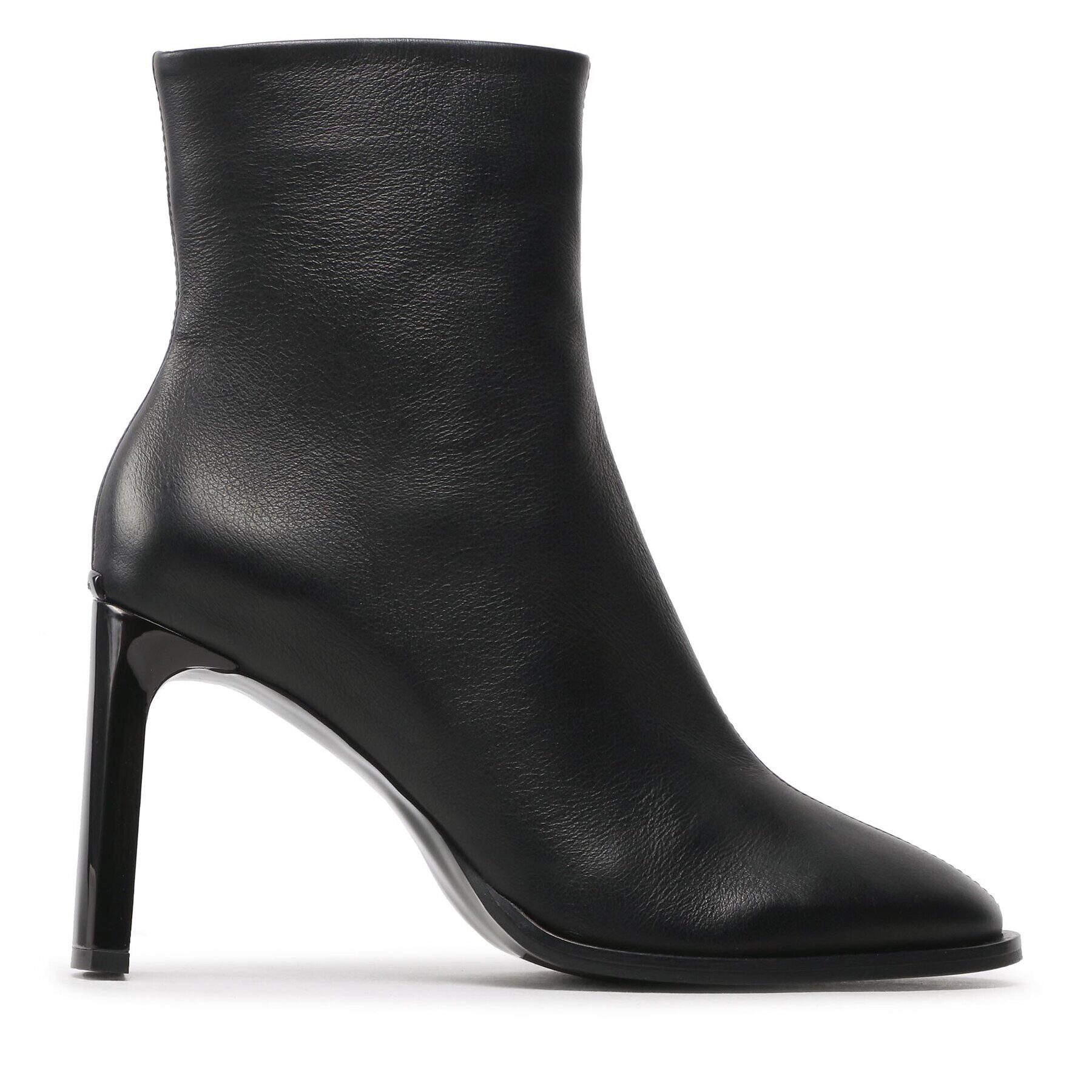 Calvin Klein Боти Curved Stil Ankle Boot 80 HW0HW01240 Черен - Pepit.bg