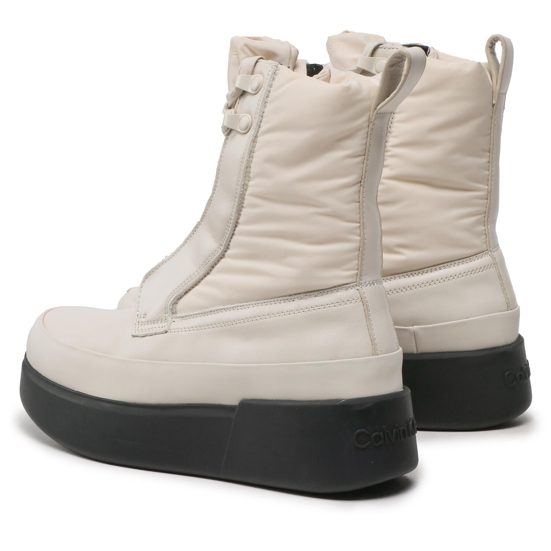 Calvin Klein Боти Padded Nylon Combat Boot HW0HW01263 Бежов - Pepit.bg