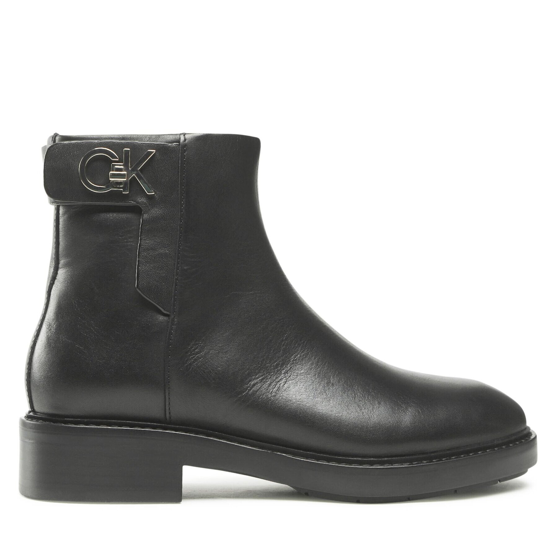 Calvin Klein Боти Rubber Sole Ankle Boot HW0HW01258 Черен - Pepit.bg