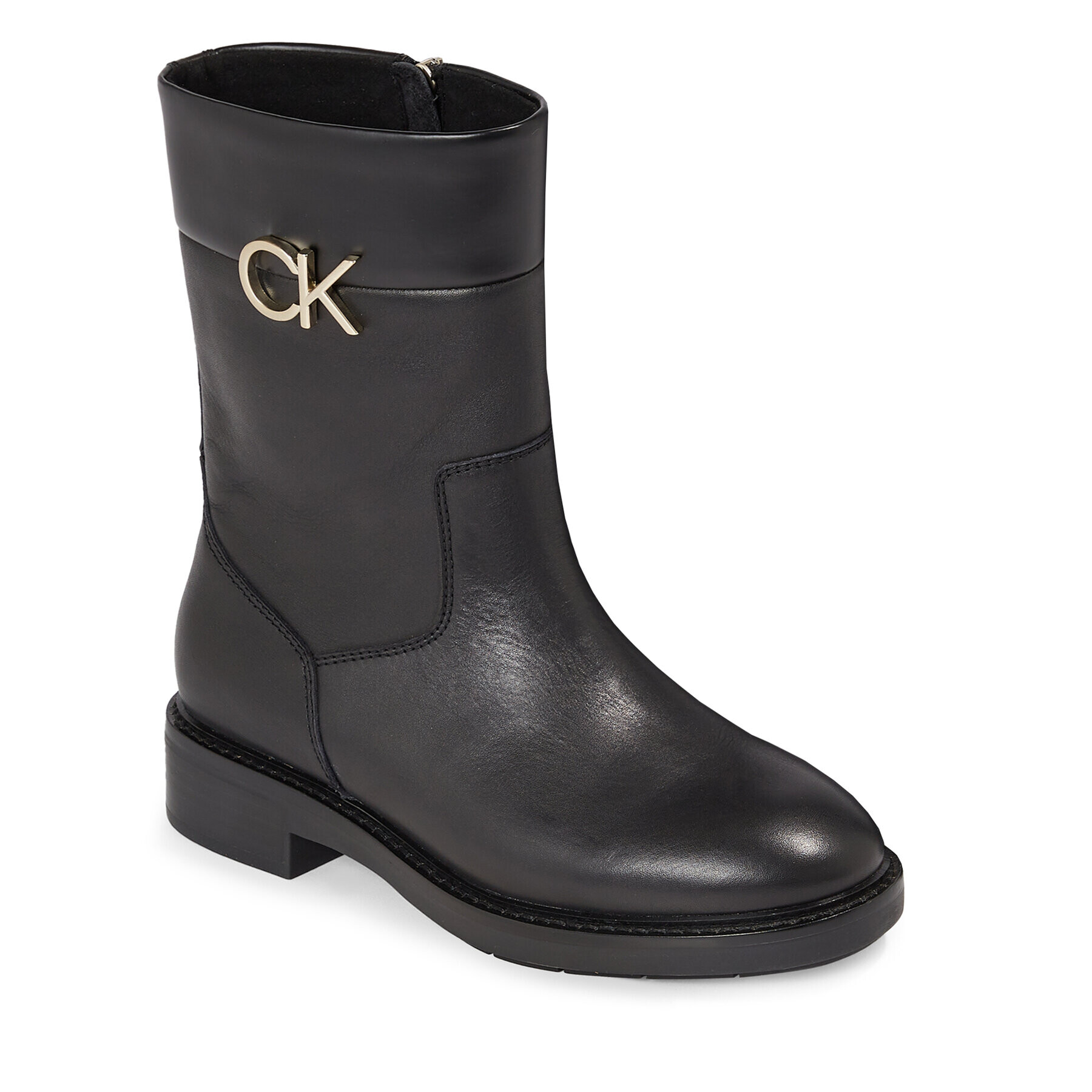 Calvin Klein Боти Rubber Sole Ankle Boot W/Hw HW0HW01703 Черен - Pepit.bg