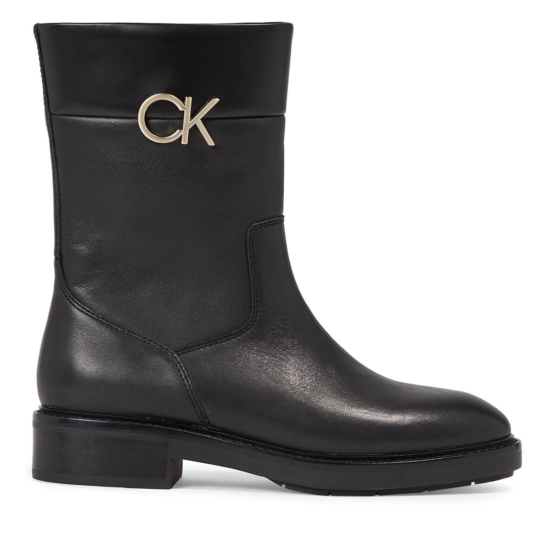 Calvin Klein Боти Rubber Sole Ankle Boot W/Hw HW0HW01703 Черен - Pepit.bg