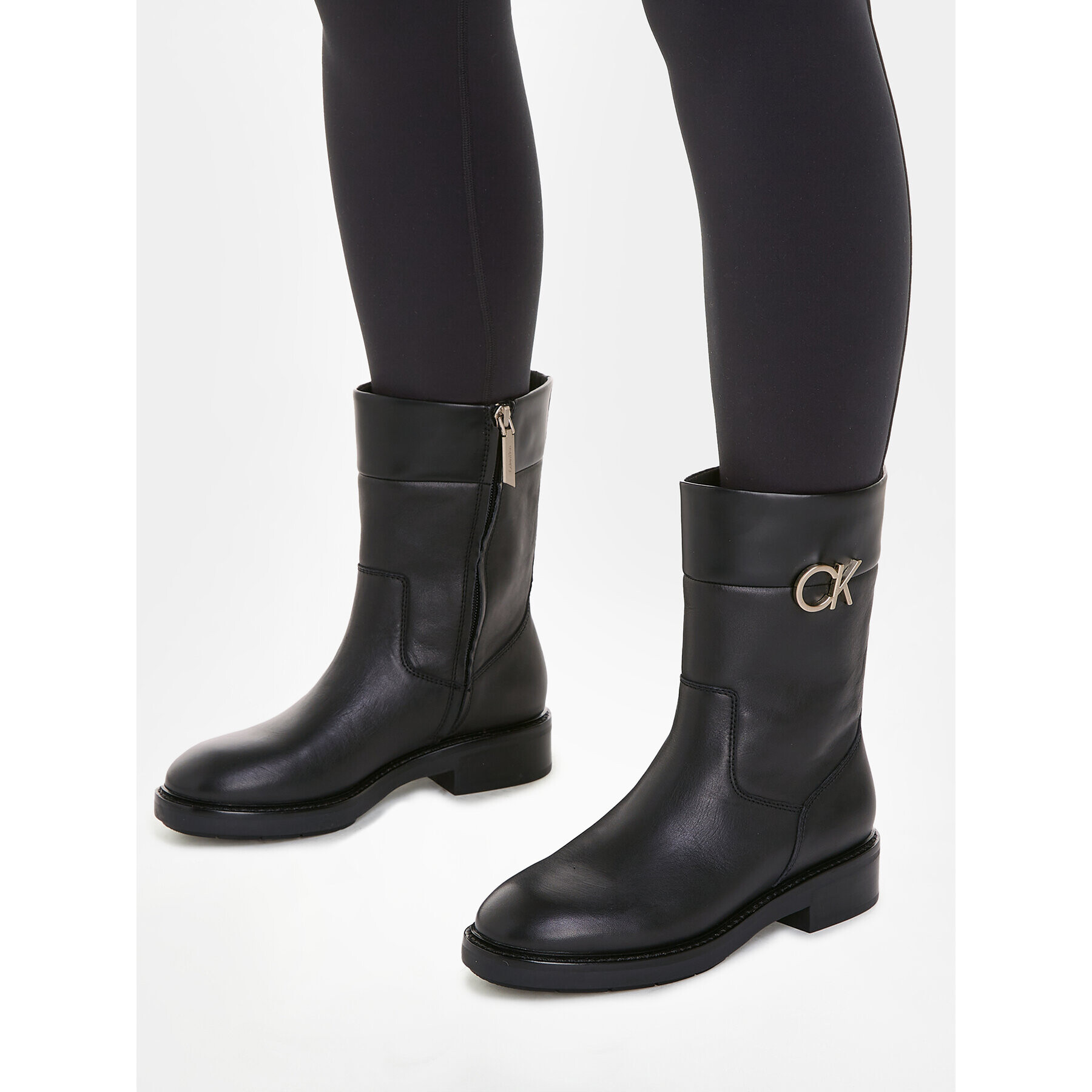 Calvin Klein Боти Rubber Sole Ankle Boot W/Hw HW0HW01703 Черен - Pepit.bg