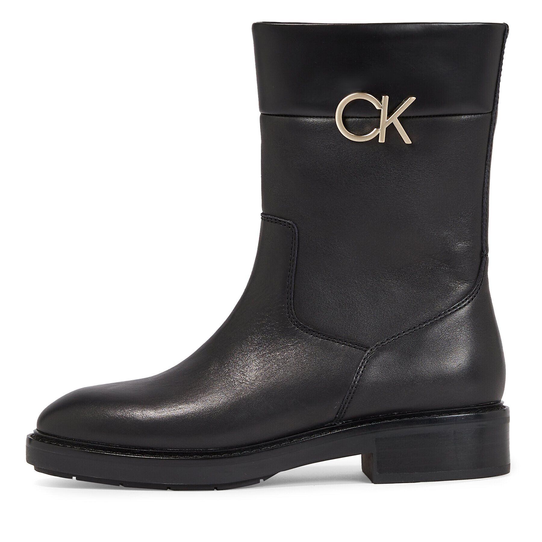 Calvin Klein Боти Rubber Sole Ankle Boot W/Hw HW0HW01703 Черен - Pepit.bg