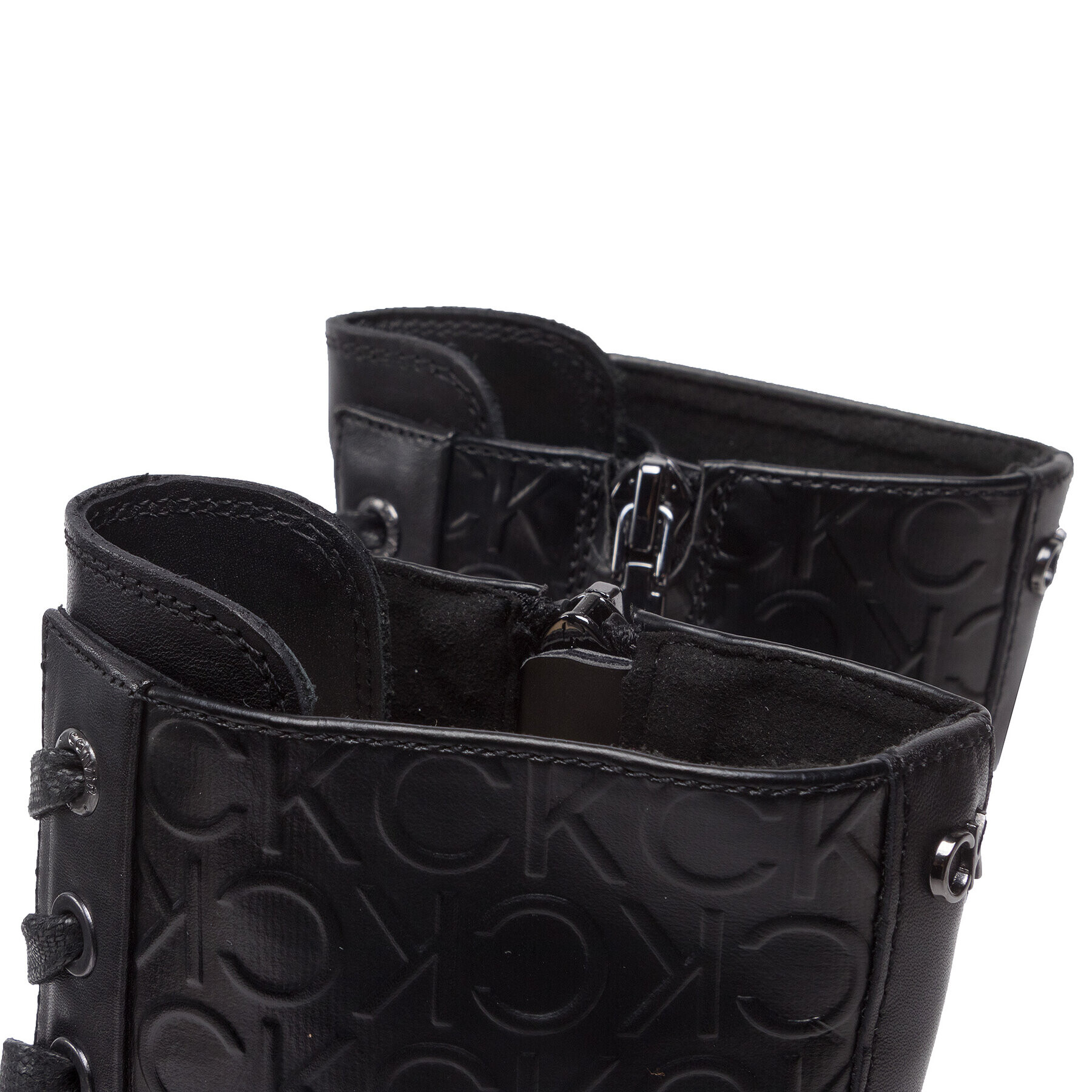 Calvin Klein Боти Rubber Sole Combat Boot HW0HW01292 Черен - Pepit.bg