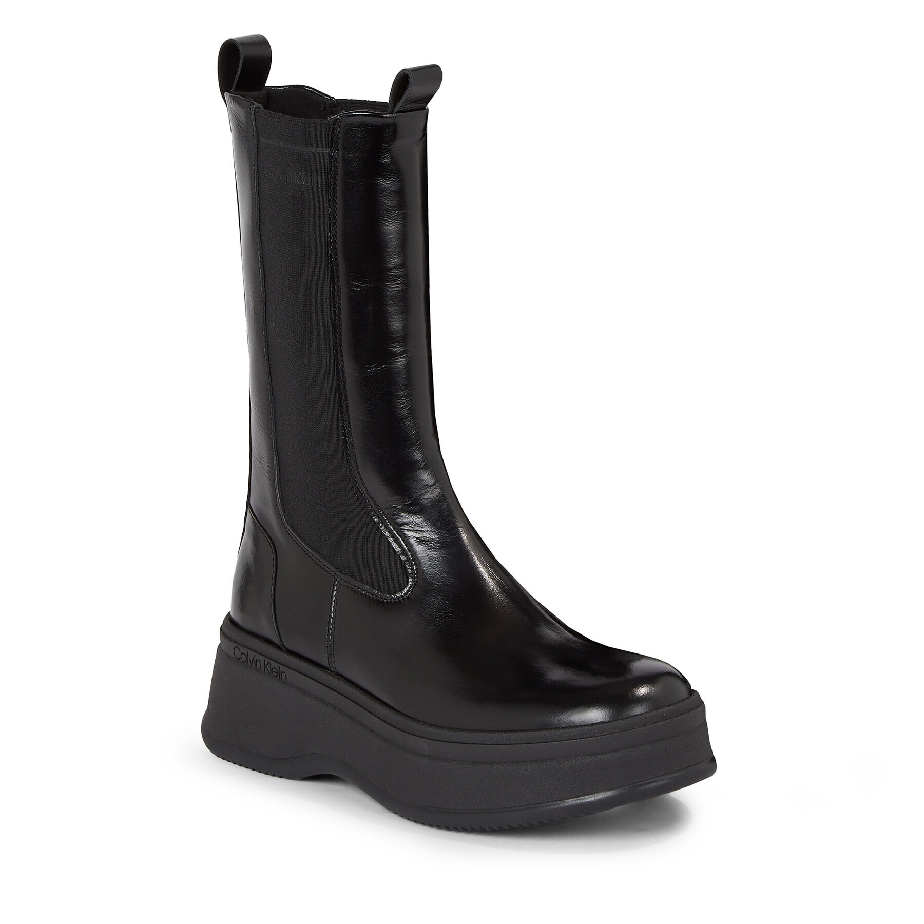 Calvin Klein Боти тип челси Pitched Chelsea Boot HW0HW01686 Черен - Pepit.bg