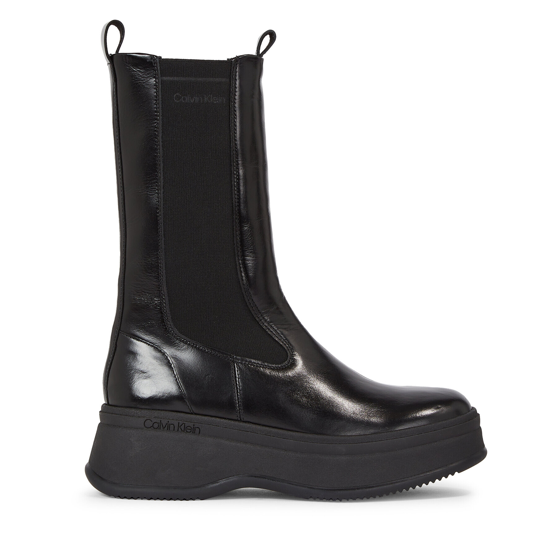 Calvin Klein Боти тип челси Pitched Chelsea Boot HW0HW01686 Черен - Pepit.bg