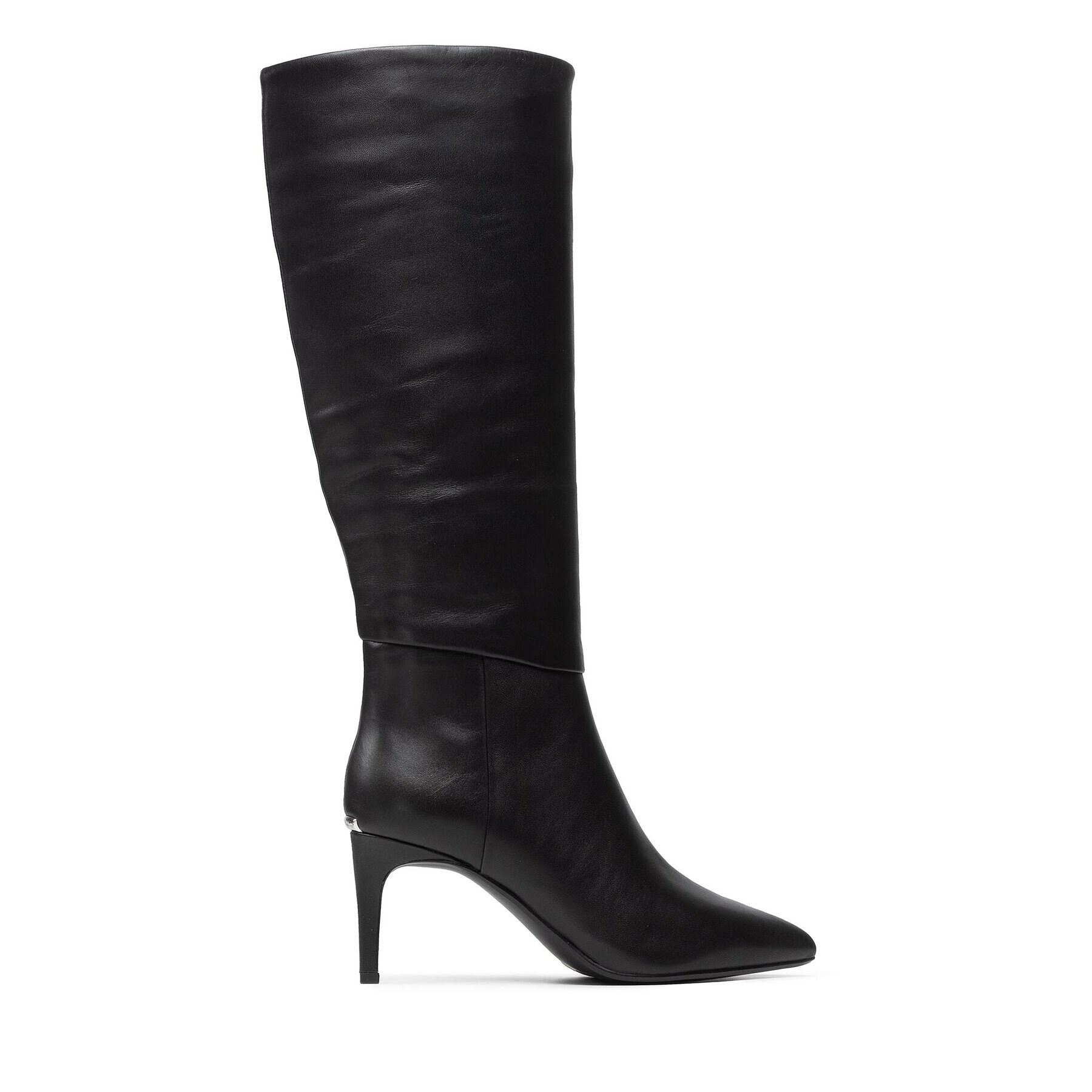 Calvin Klein Ботуши Essential Knee Boot 70 HW0HW00589 Черен - Pepit.bg