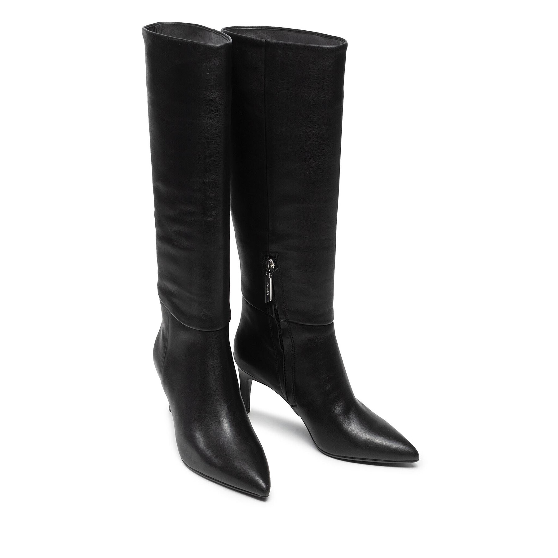 Calvin Klein Ботуши Essential Knee Boot 70 HW0HW00589 Черен - Pepit.bg