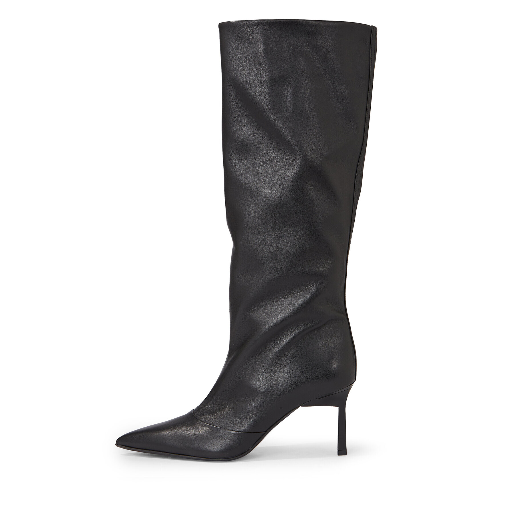 Calvin Klein Ботуши Geo Stiletto Knee Boot 70 HW0HW01691 Черен - Pepit.bg