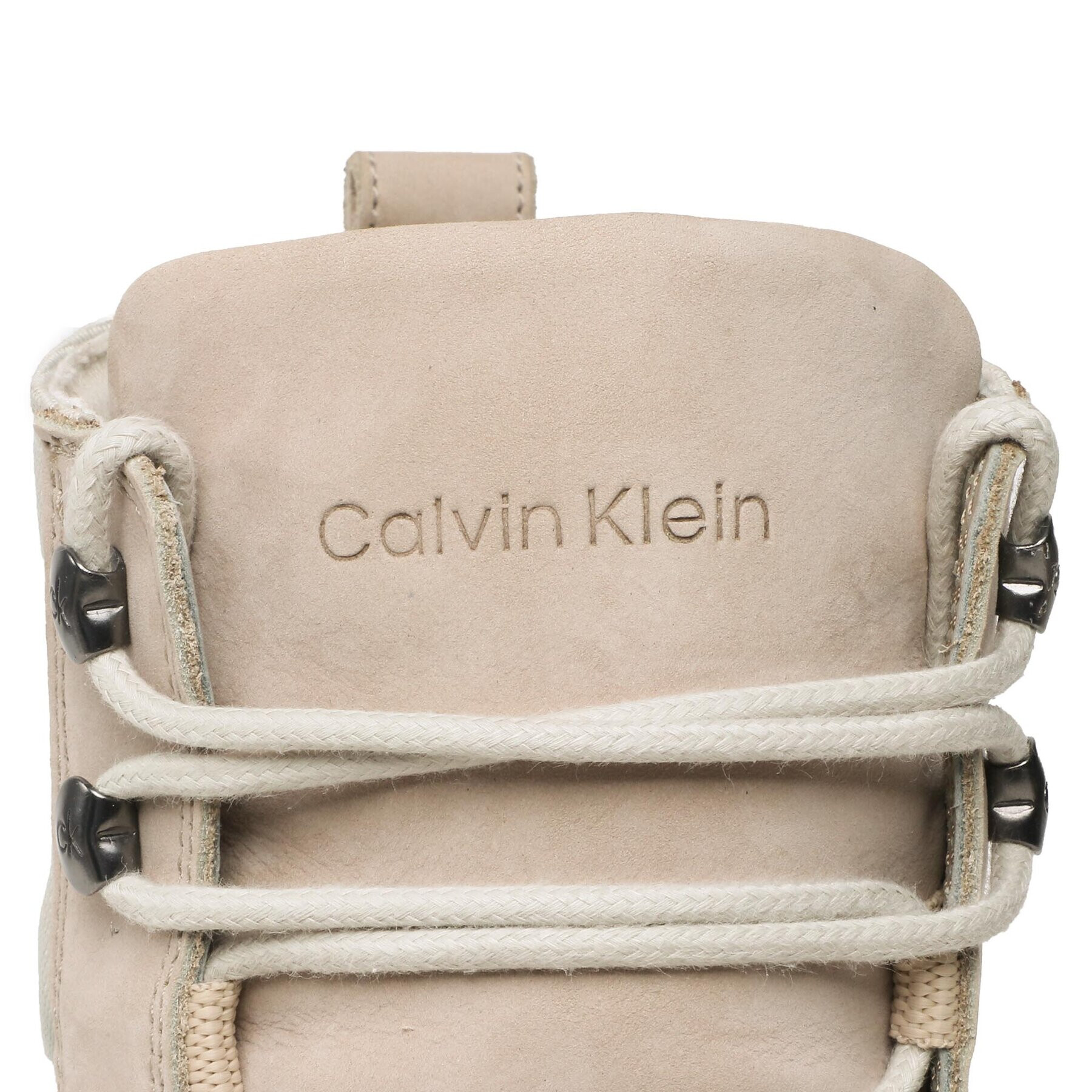 Calvin Klein Ботуши Lace Up Boot Mix HM0HM00942 Бежов - Pepit.bg