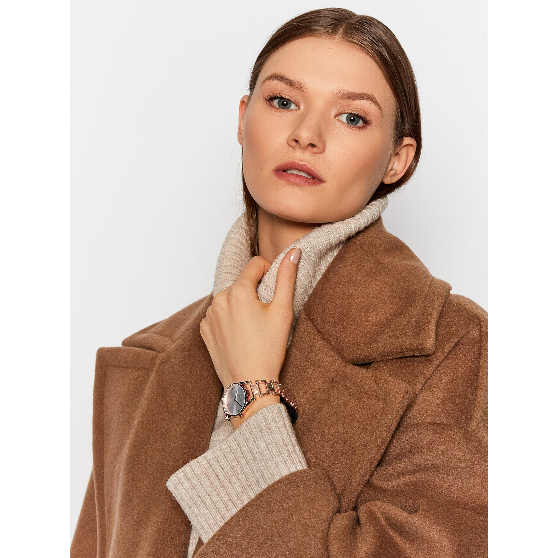 Calvin Klein Часовник Lady K7L23646 Розов - Pepit.bg