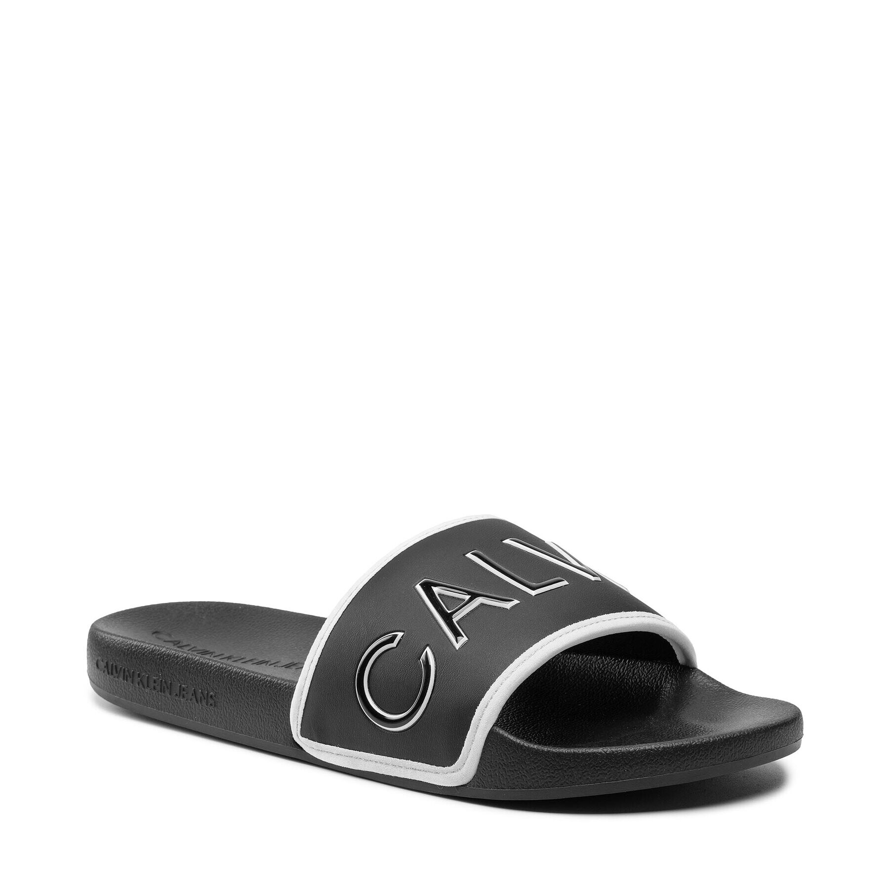 Calvin Klein Чехли Slide Padded Ck Pes YM0YM00073 Черен - Pepit.bg