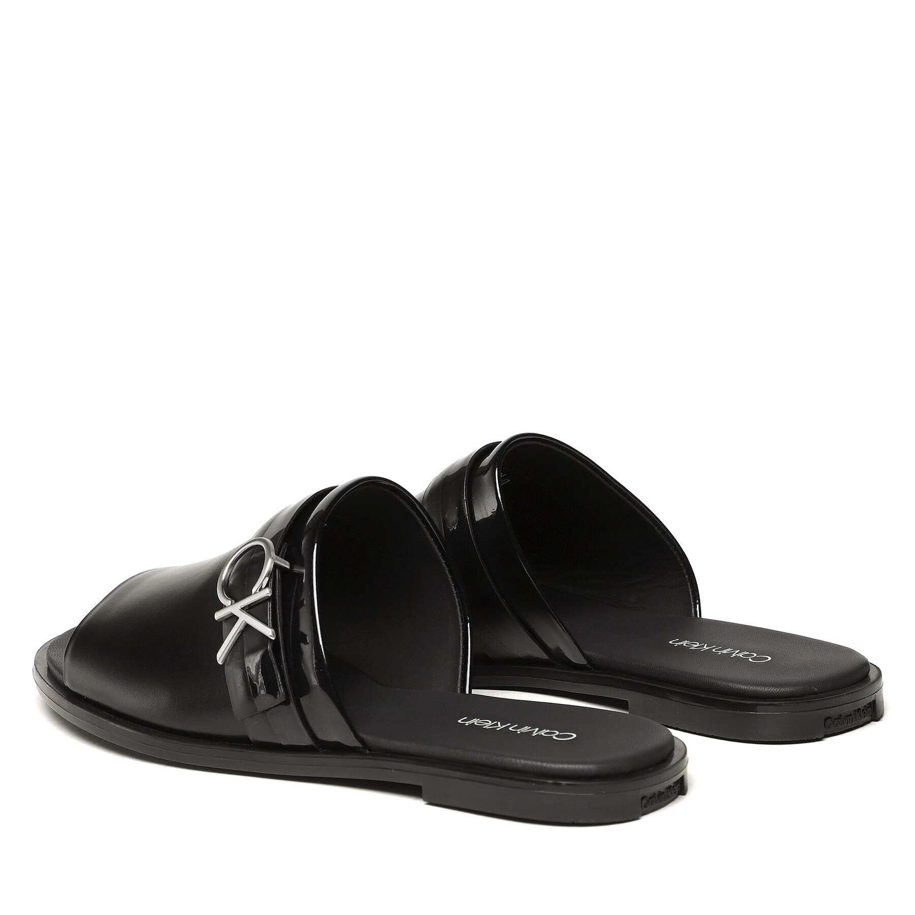 Calvin Klein Чехли Almond Slide Sandal W/Hw HW0HW01604 Черен - Pepit.bg