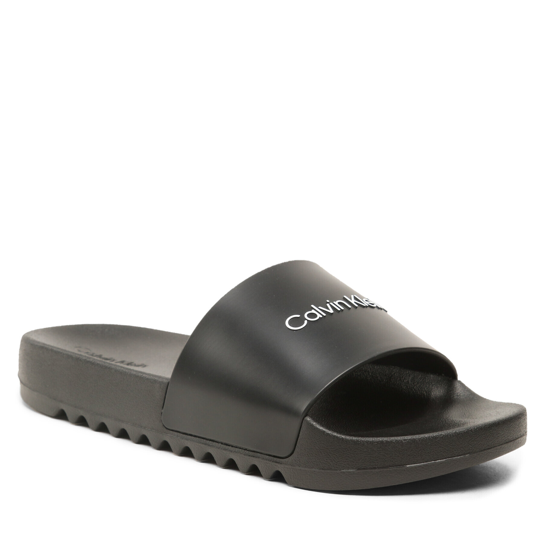 Calvin Klein Чехли Chuncky Pool Slide Rub HM0HM01063 Черен - Pepit.bg