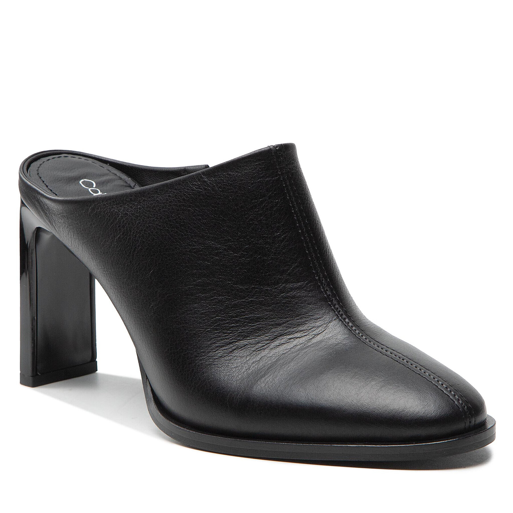 Calvin Klein Чехли Curved Stil Mule 80 HW0HW01239 Черен - Pepit.bg